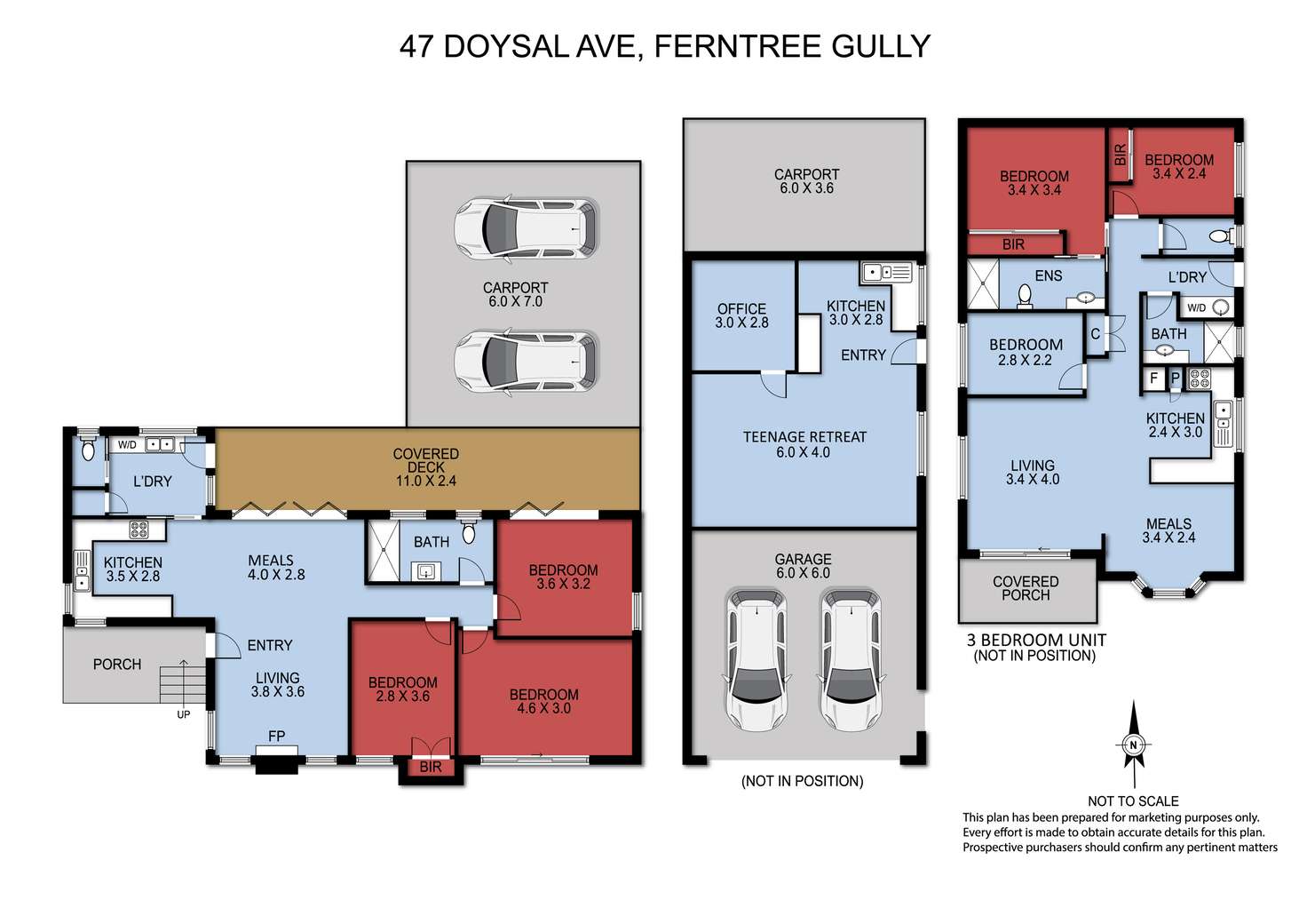 Floorplan of Homely house listing, 47 Doysal Avenue, Ferntree Gully VIC 3156