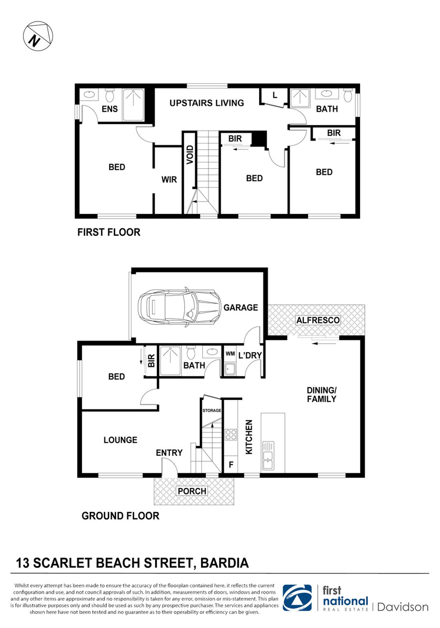 Floorplan of Homely house listing, 13 Scarlet Beach St, Bardia NSW 2565