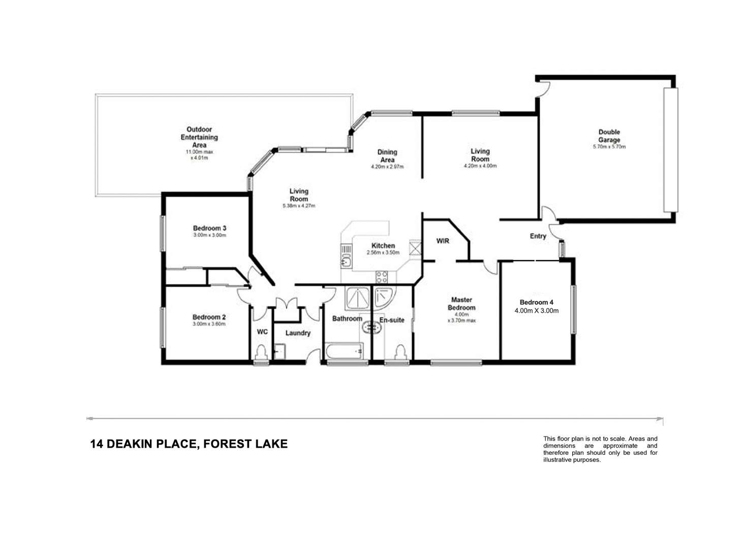 Floorplan of Homely house listing, 14 Deakin Place, Forest Lake QLD 4078