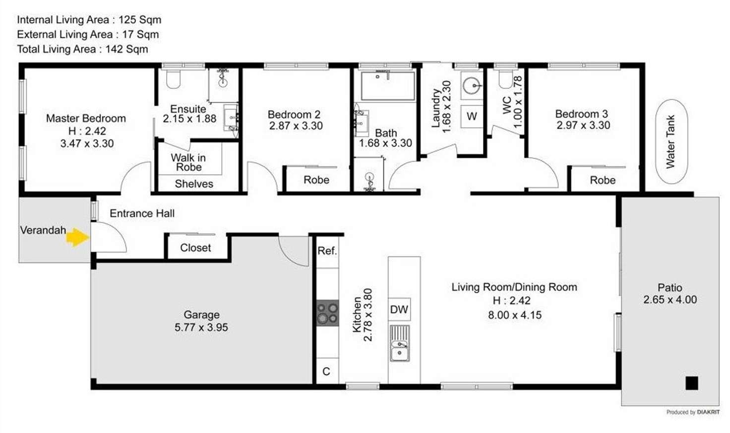 Floorplan of Homely house listing, 57 Tribeca Circuit, North Lakes QLD 4509