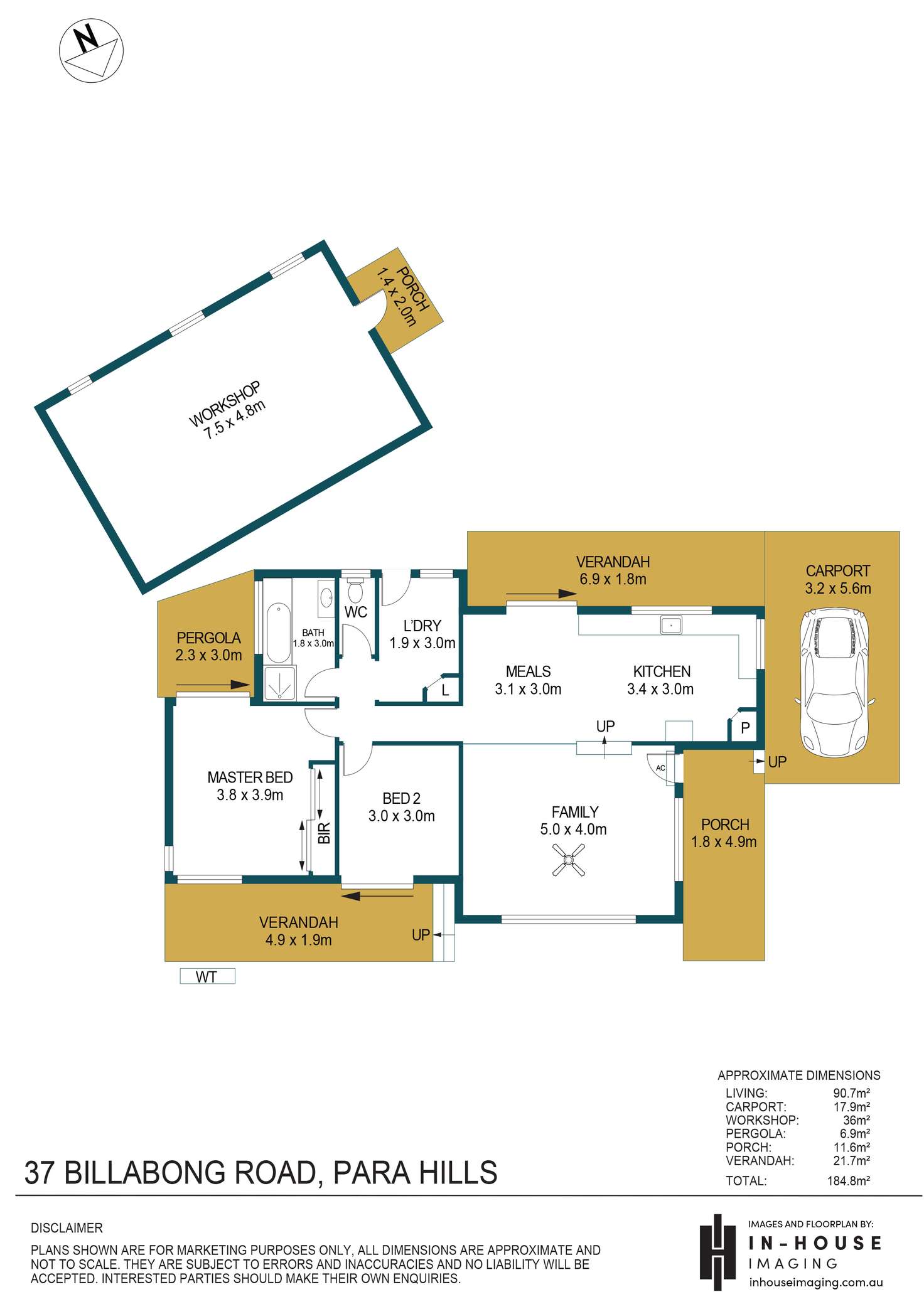 Floorplan of Homely house listing, 37 Billabong Road, Para Hills SA 5096
