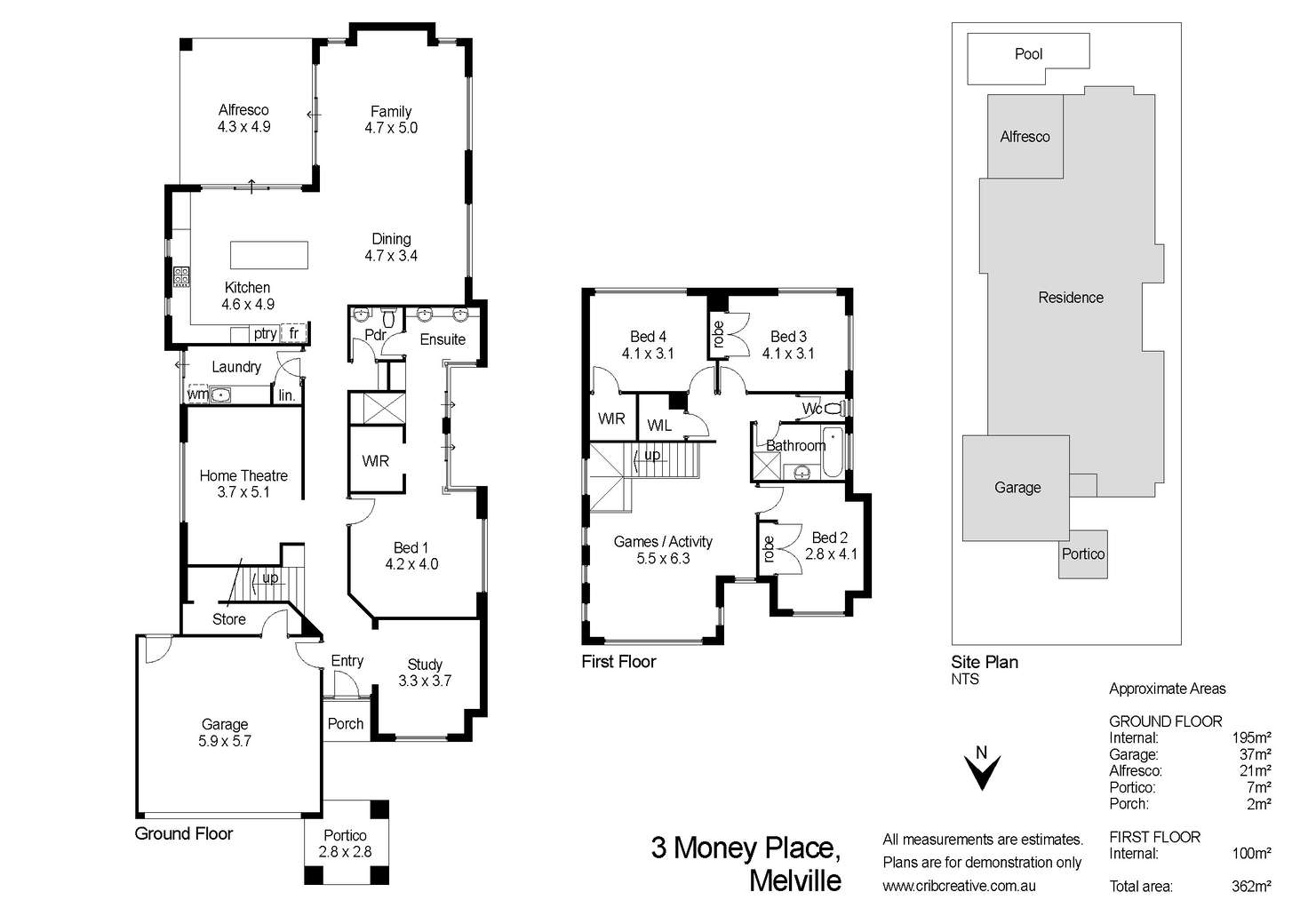 Floorplan of Homely house listing, 3B Money Place, Melville WA 6156