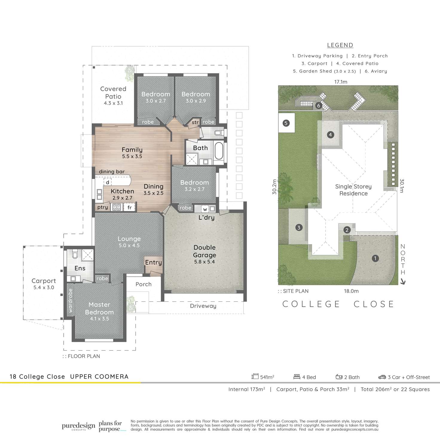 Floorplan of Homely house listing, 18 College Close, Upper Coomera QLD 4209