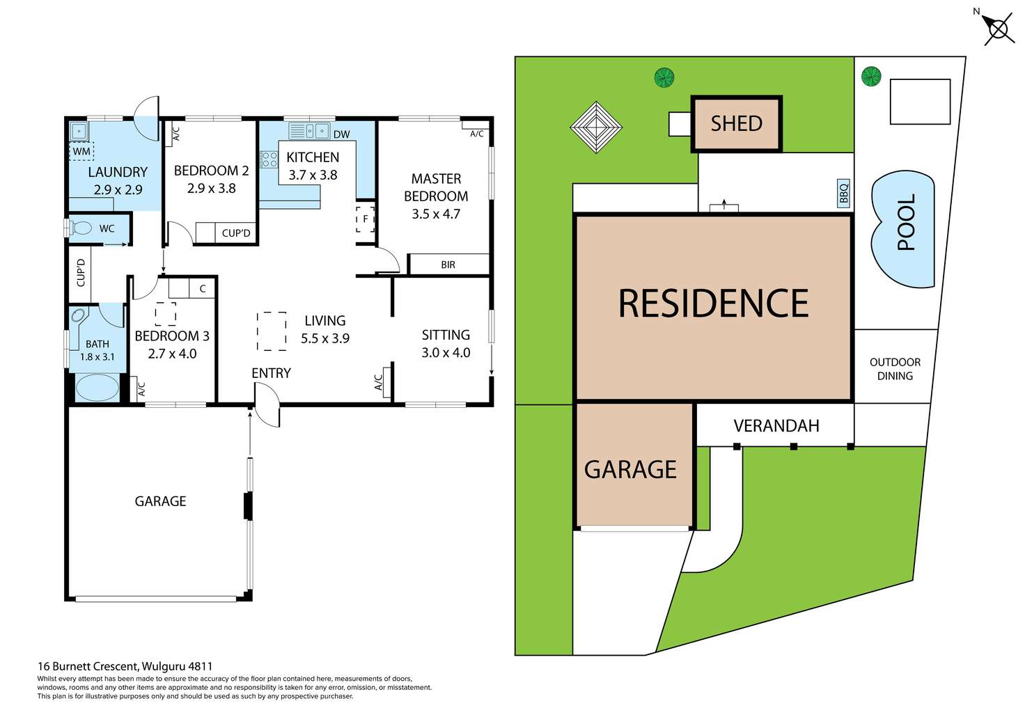 Floorplan of Homely house listing, 16 Burnett Crescent, Wulguru QLD 4811