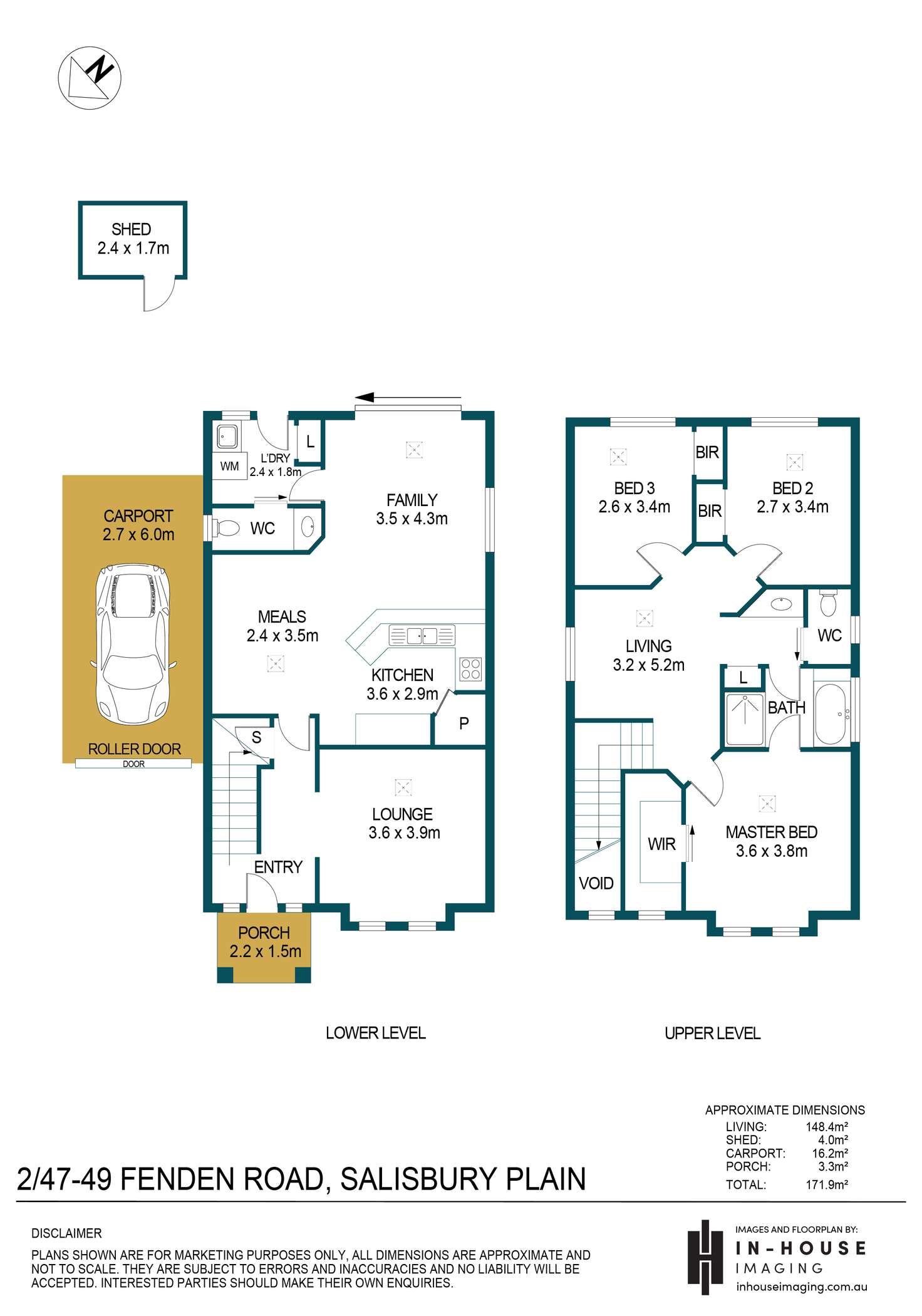 Floorplan of Homely house listing, 2/47-49 Fenden Road, Salisbury Plain SA 5109