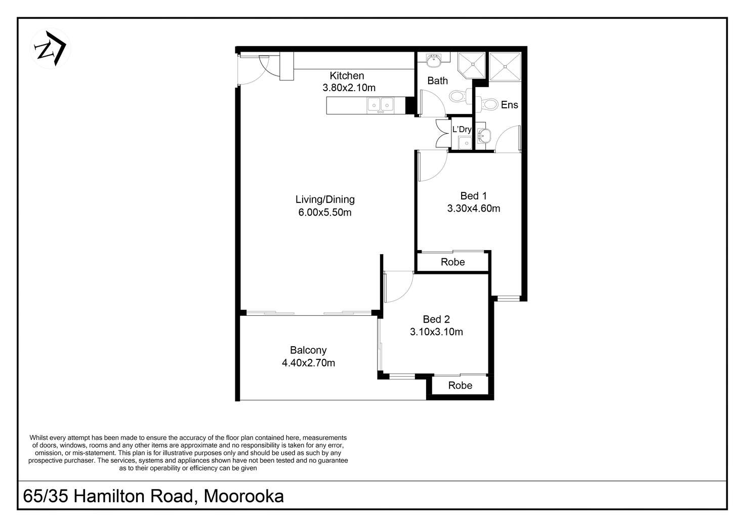 Floorplan of Homely apartment listing, 65/35 Hamilton Road, Moorooka QLD 4105