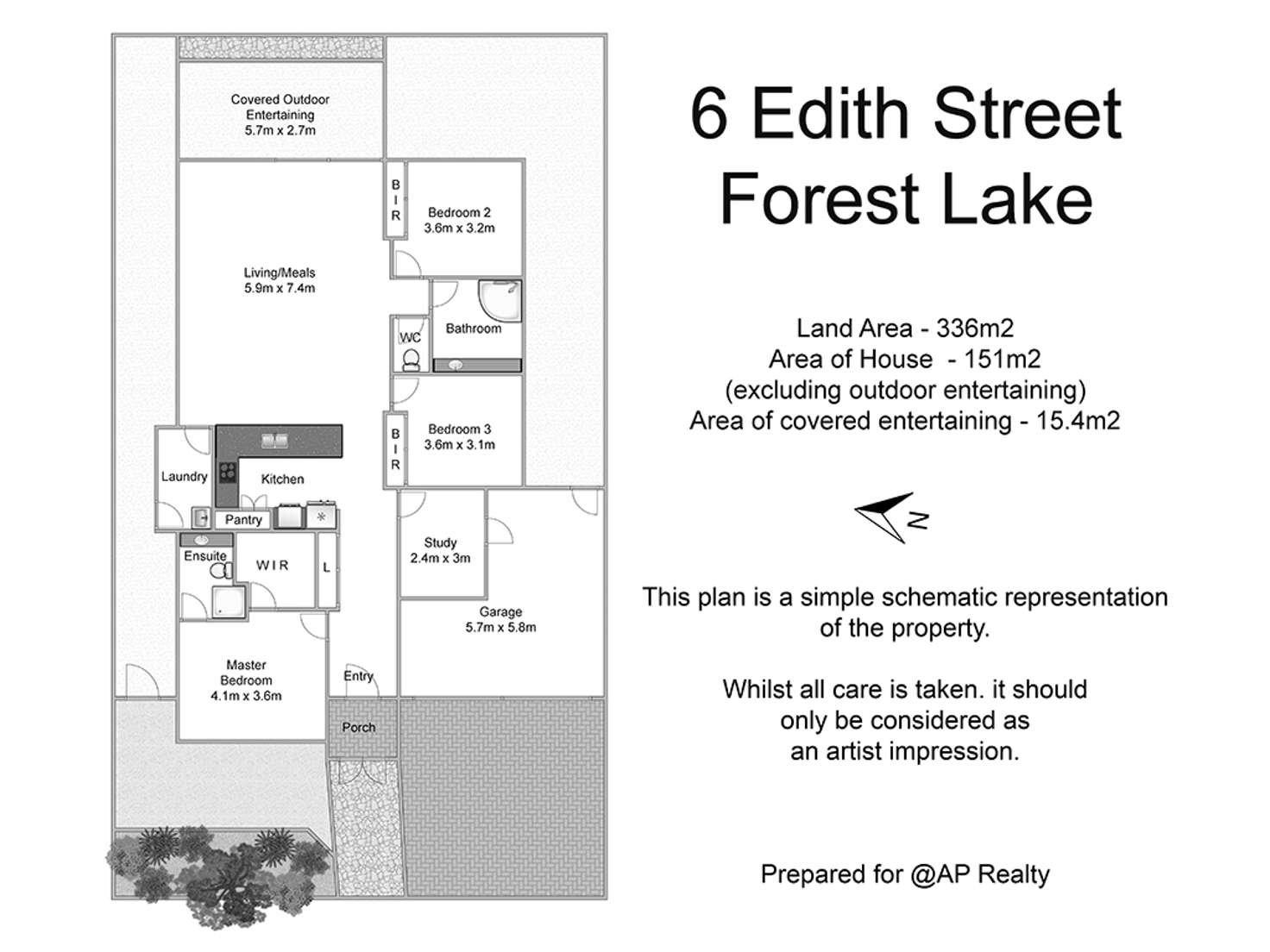 Floorplan of Homely house listing, 6 Edith Street, Forest Lake QLD 4078