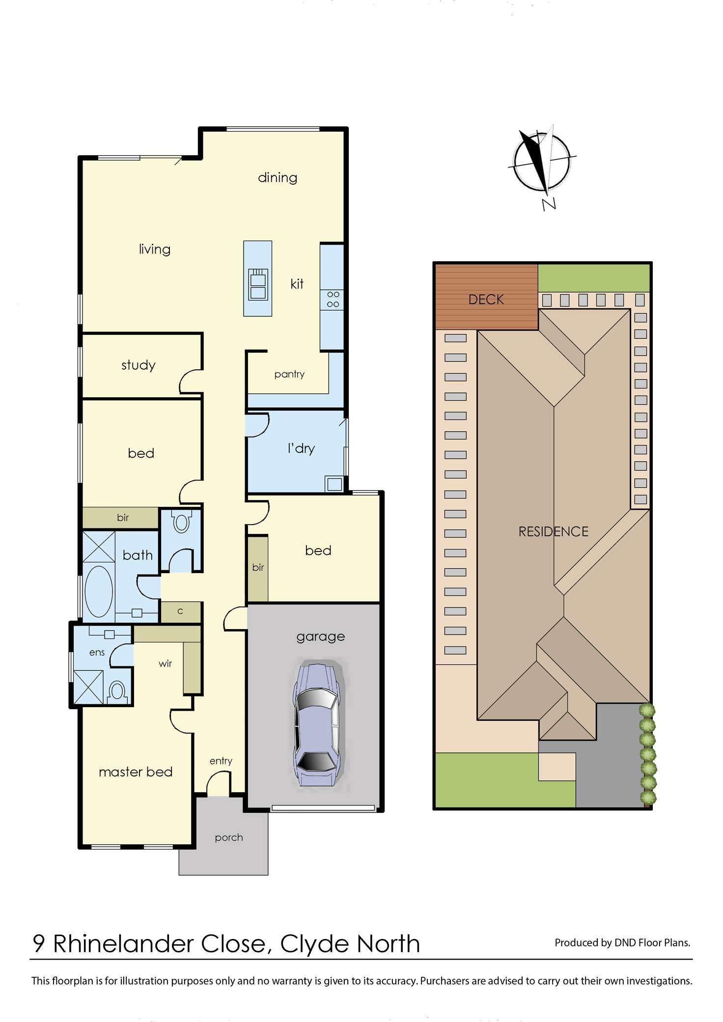 Floorplan of Homely house listing, 9 Rhinelander Close, Clyde North VIC 3978