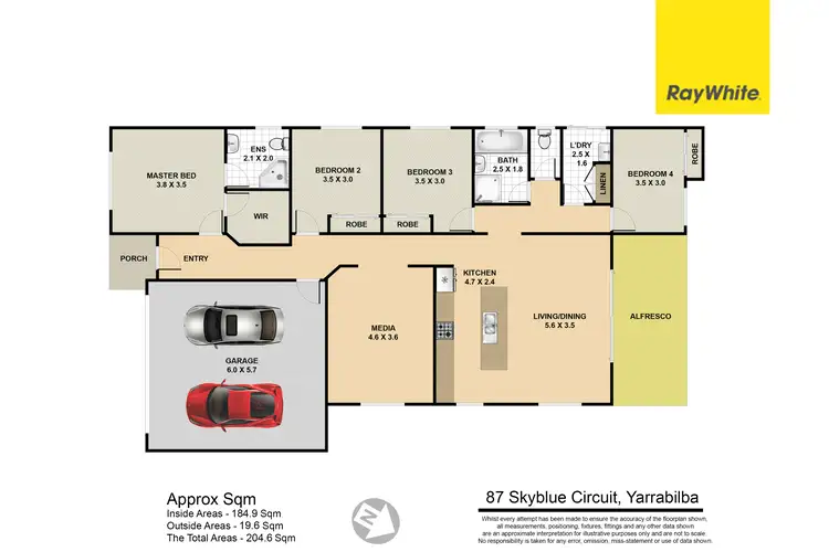 Floorplan of Homely house listing, 87 Skyblue Circuit, Yarrabilba QLD 4207