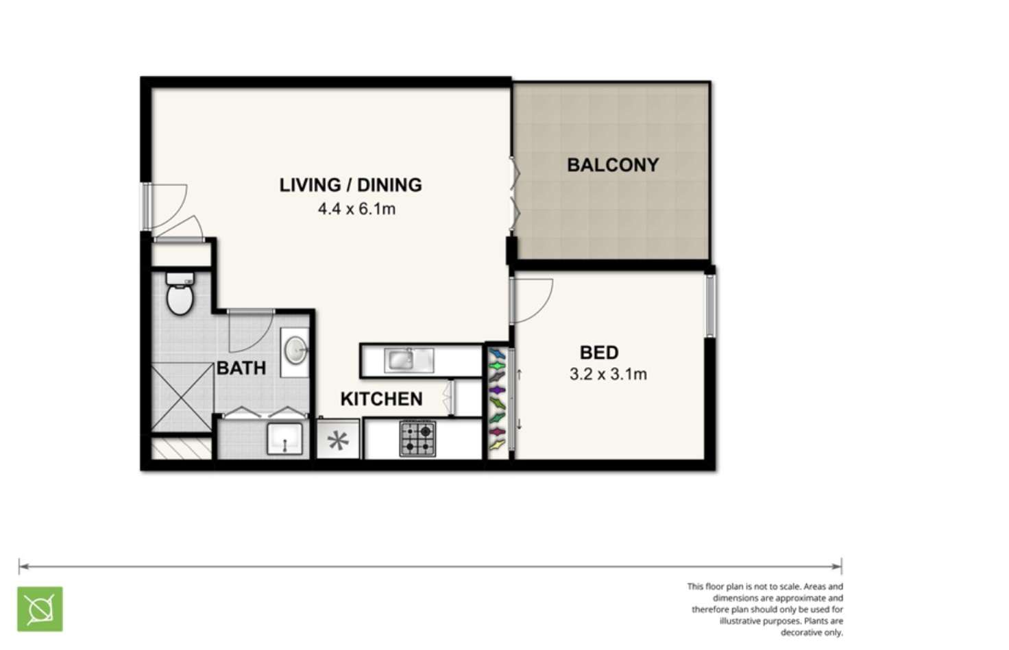 Floorplan of Homely apartment listing, 2611/108 Albert Street, Brisbane City QLD 4000