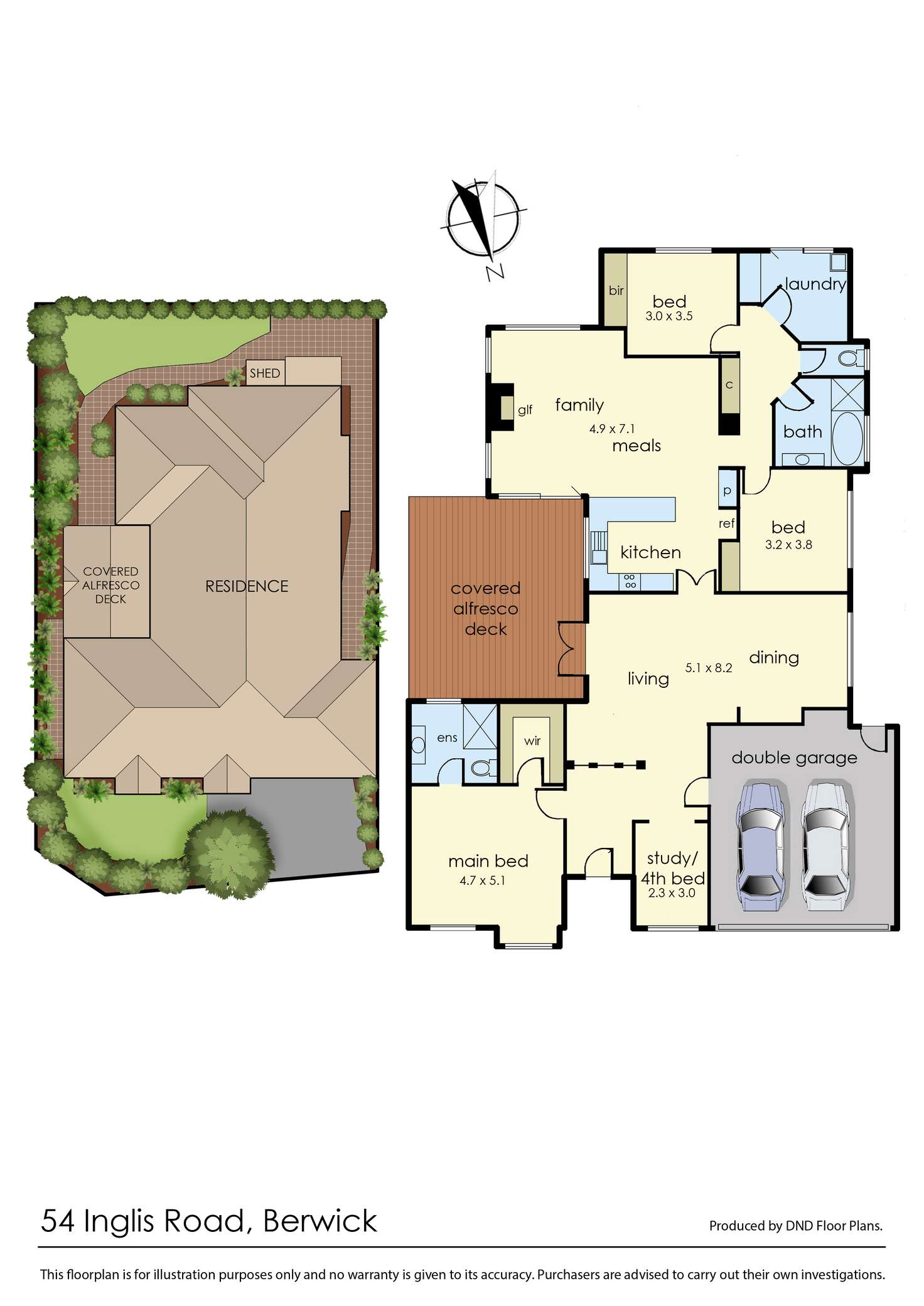 Floorplan of Homely house listing, 54 Inglis Road, Berwick VIC 3806