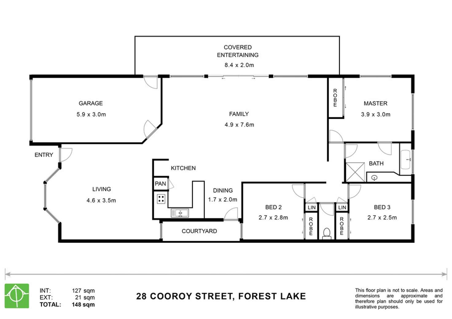 Floorplan of Homely house listing, 28 Cooroy Street, Forest Lake QLD 4078