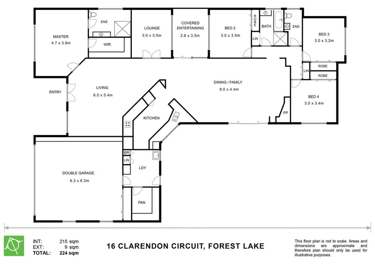Floorplan of Homely house listing, 16 Clarendon Circuit, Forest Lake QLD 4078