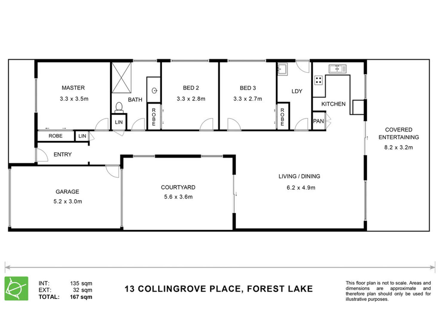 Floorplan of Homely house listing, 13 Collingrove Place, Forest Lake QLD 4078