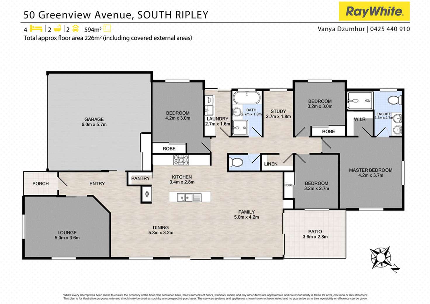 Floorplan of Homely house listing, 50 Greenview Avenue, South Ripley QLD 4306