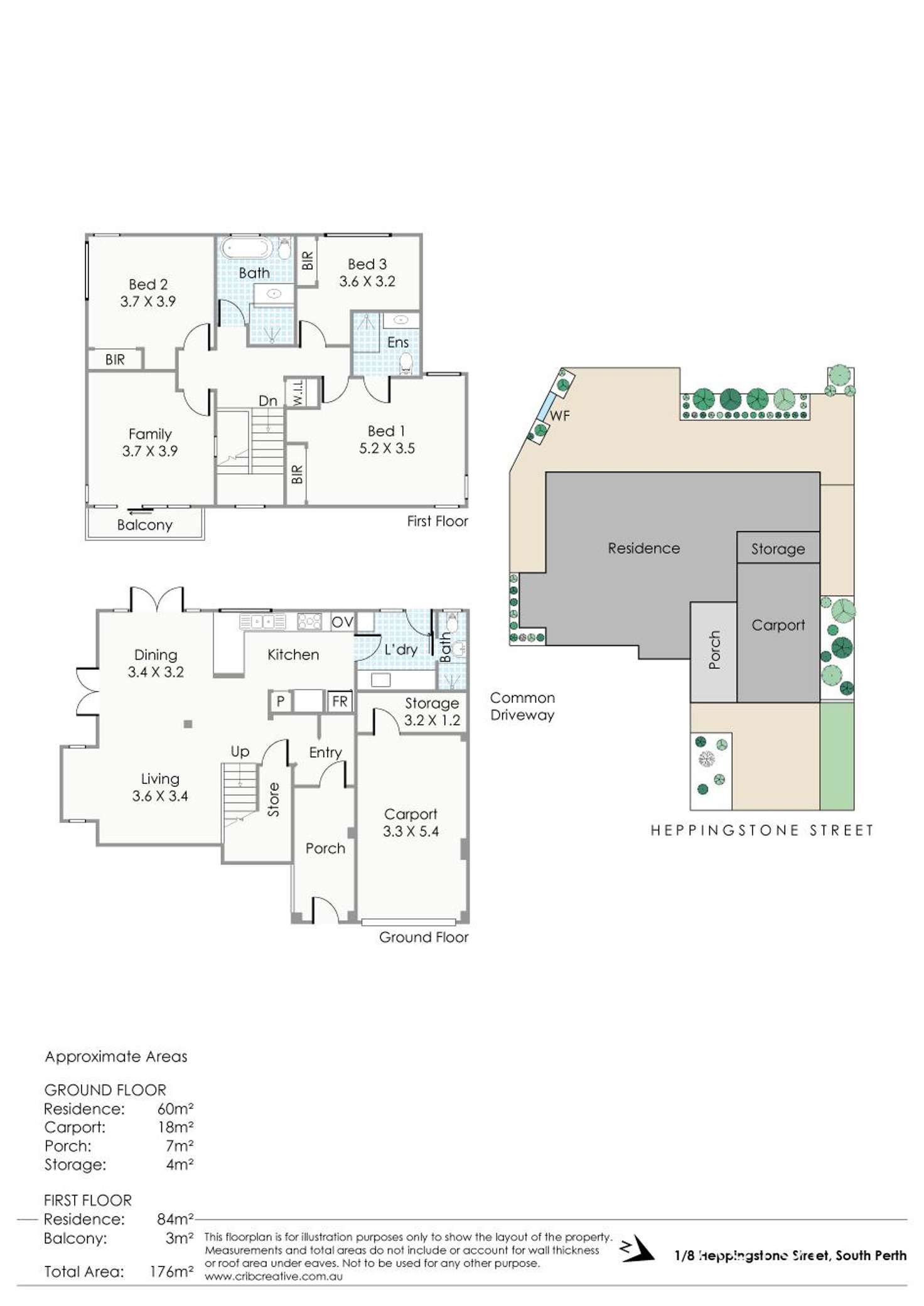 Floorplan of Homely house listing, 1/8 Heppingstone Street, South Perth WA 6151