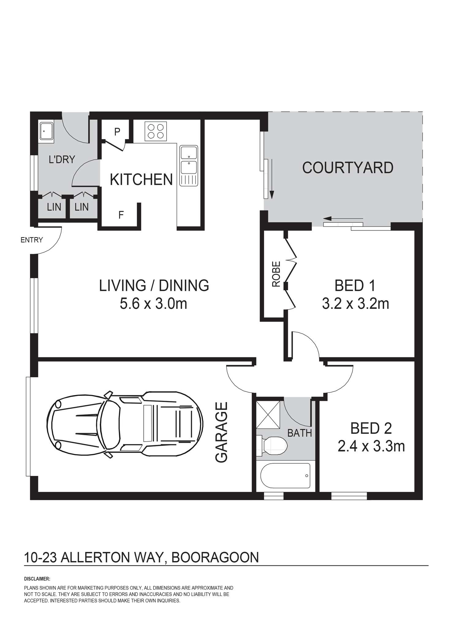 Floorplan of Homely villa listing, 10/23 Allerton Way, Booragoon WA 6154