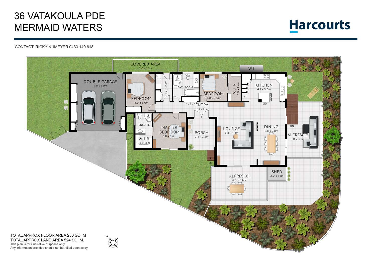 Floorplan of Homely house listing, 36 Vatakoula Parade, Mermaid Waters QLD 4218