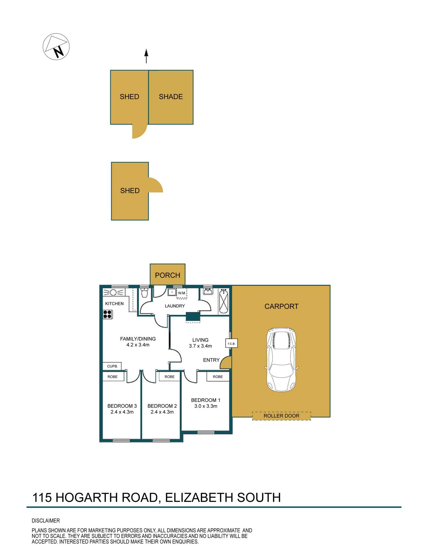 Floorplan of Homely house listing, 115 Hogarth Road, Elizabeth South SA 5112