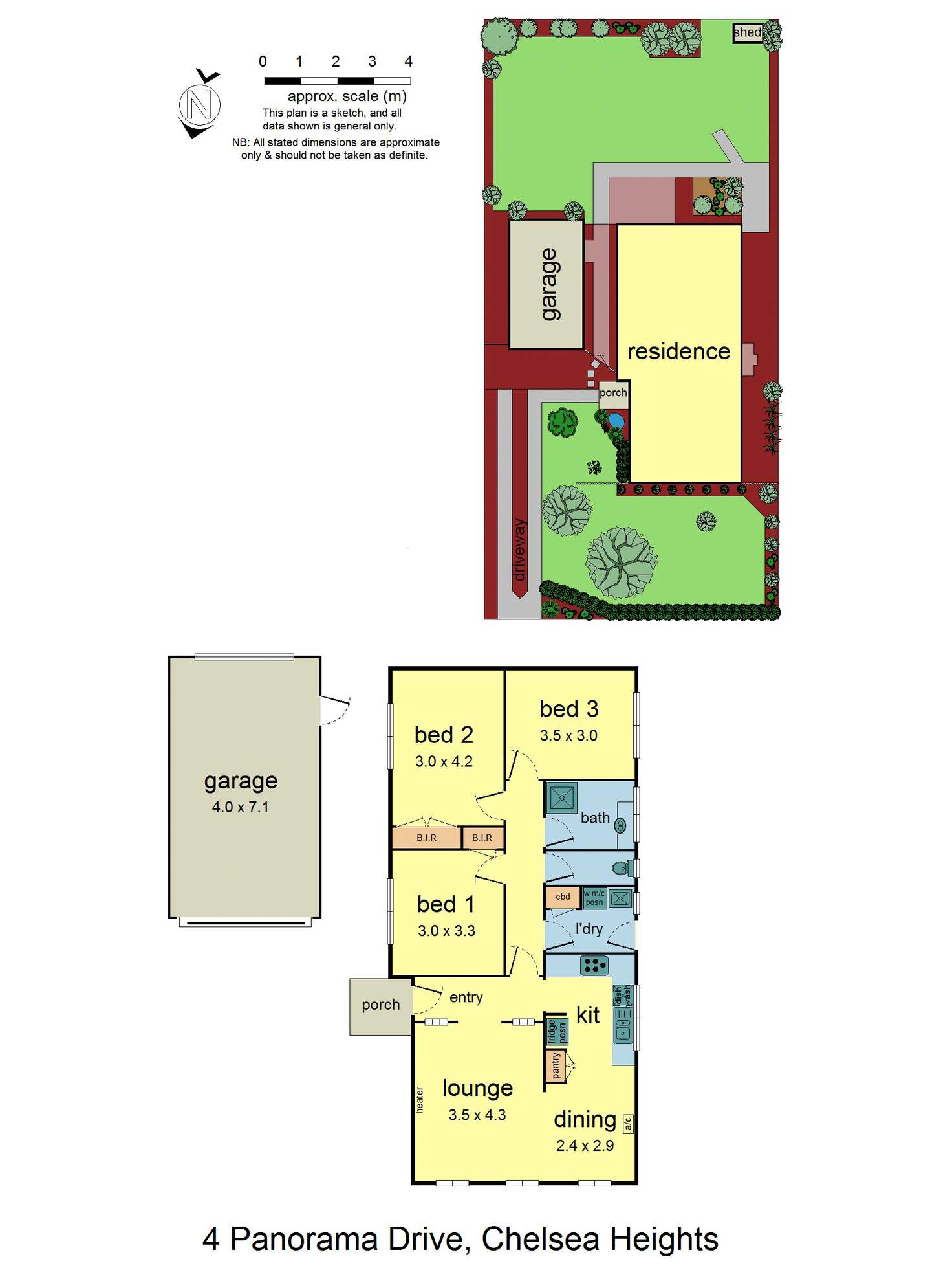 Floorplan of Homely house listing, 4 Panorama Drive, Chelsea Heights VIC 3196
