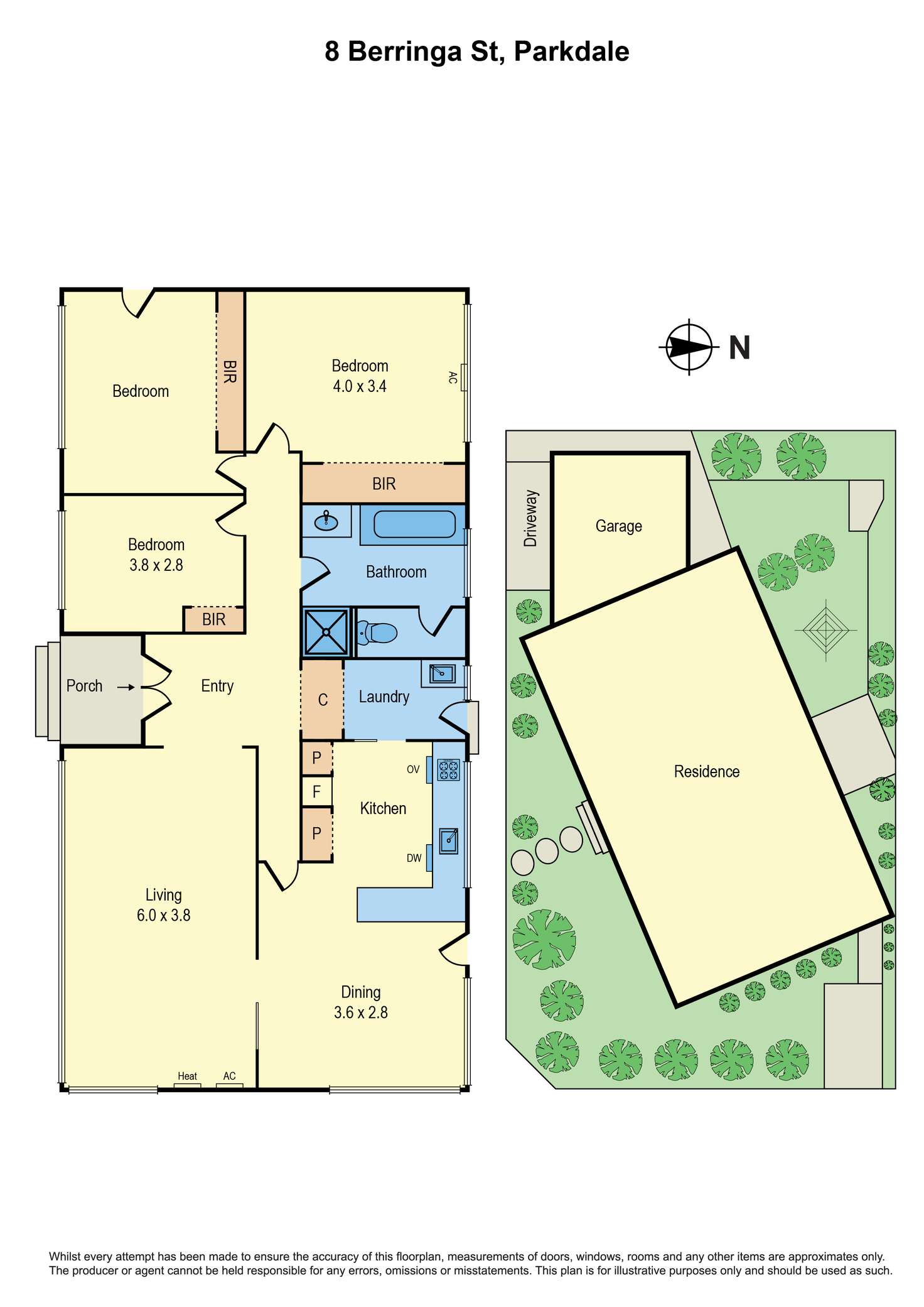 Floorplan of Homely house listing, 8 Berringa Street, Parkdale VIC 3195