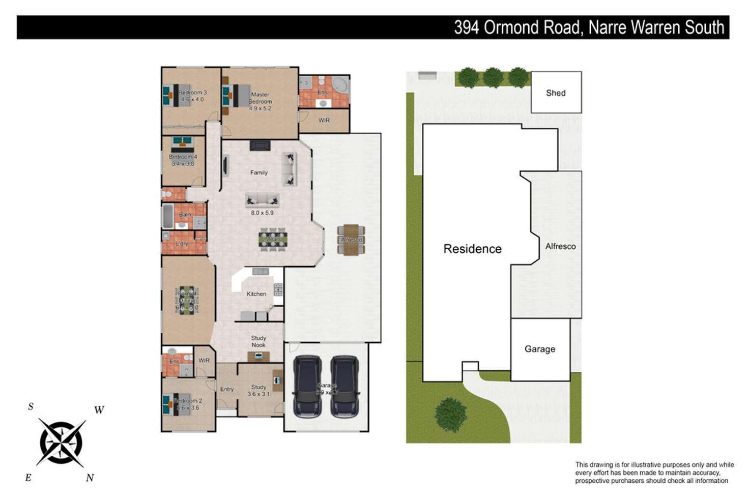 Floorplan of Homely house listing, 394 Ormond Road, Narre Warren South VIC 3805