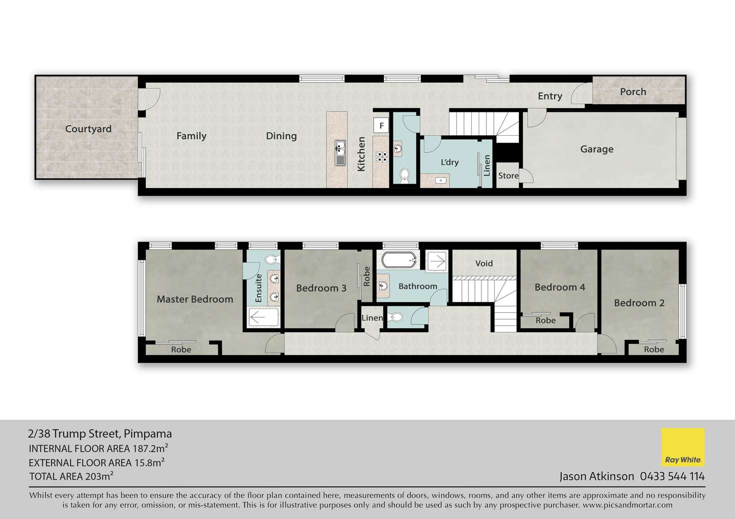 Floorplan of Homely semiDetached listing, 2/38 Trump Street, Pimpama QLD 4209