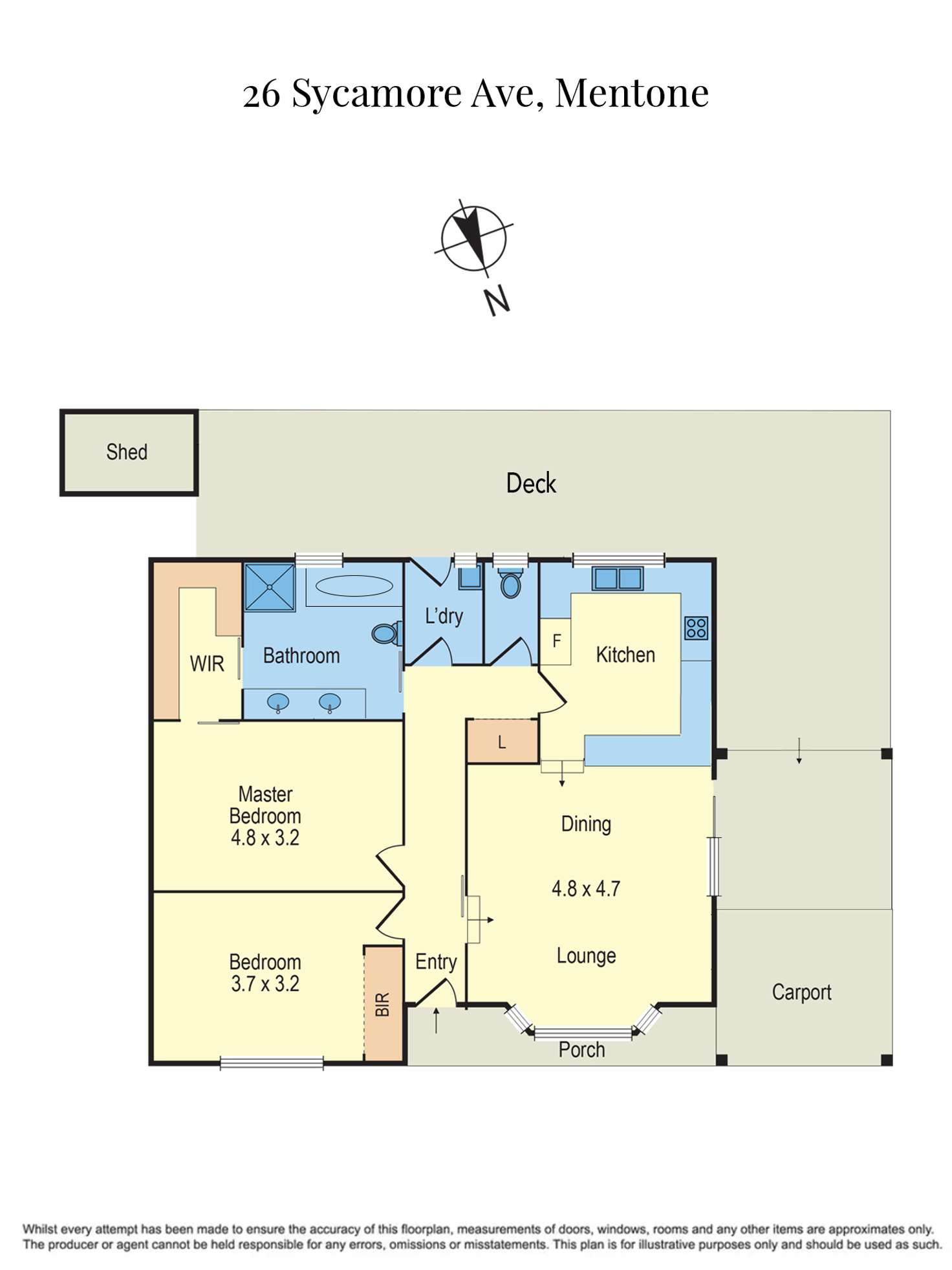 Floorplan of Homely villa listing, 26 Sycamore Avenue, Mentone VIC 3194