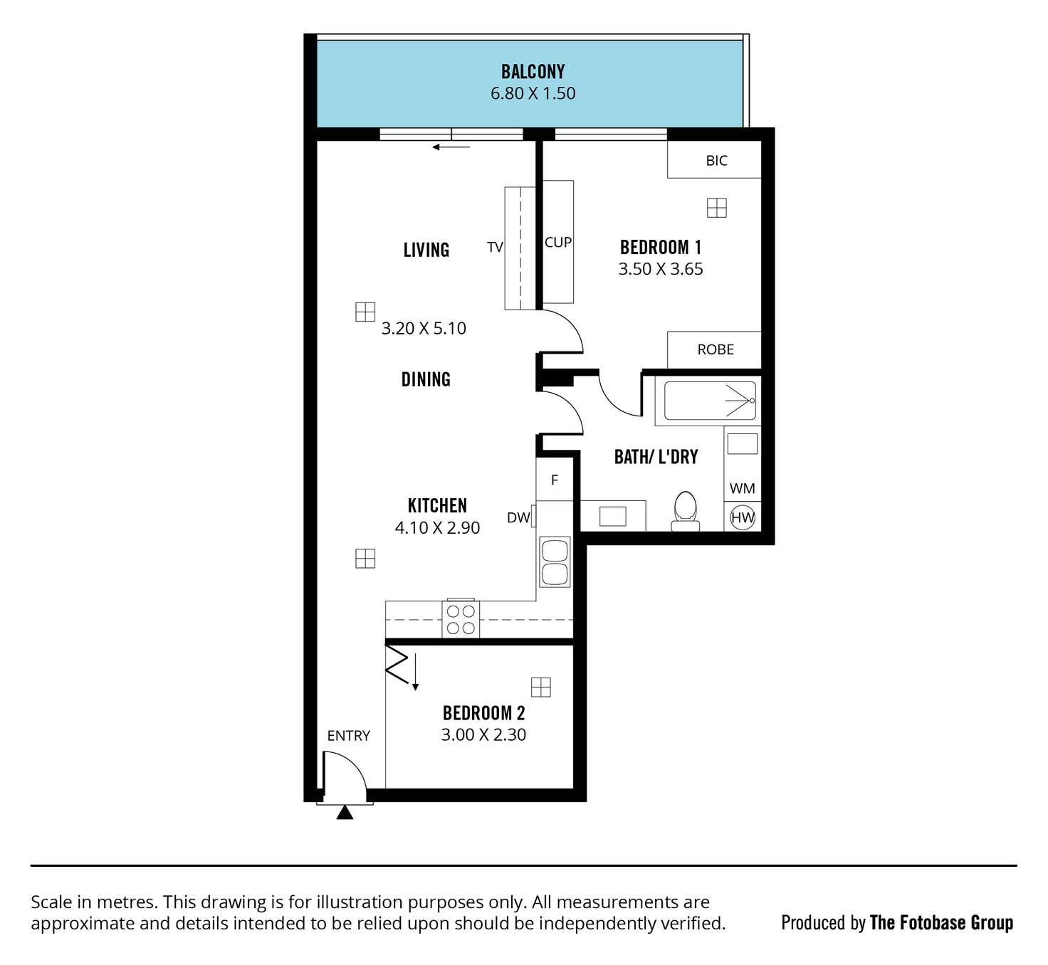 Floorplan of Homely apartment listing, Apt 403/39 Grenfell Street, Adelaide SA 5000