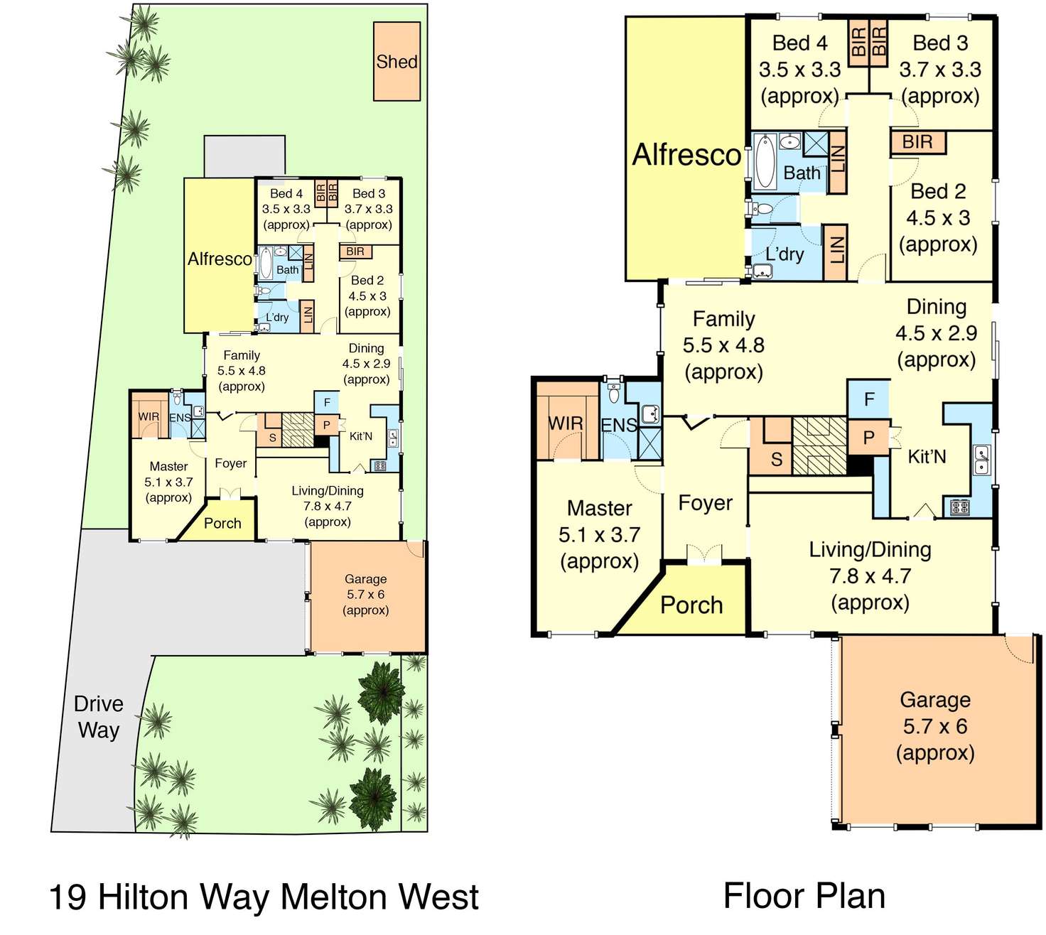 Floorplan of Homely house listing, 19 hilton way, Melton West VIC 3337