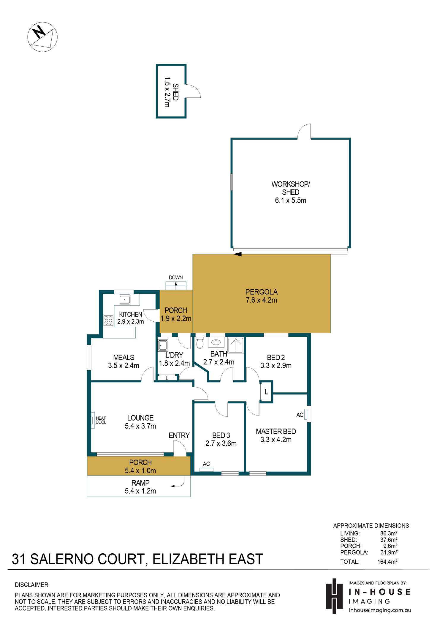 Floorplan of Homely house listing, 31 Salerno Court, Elizabeth East SA 5112