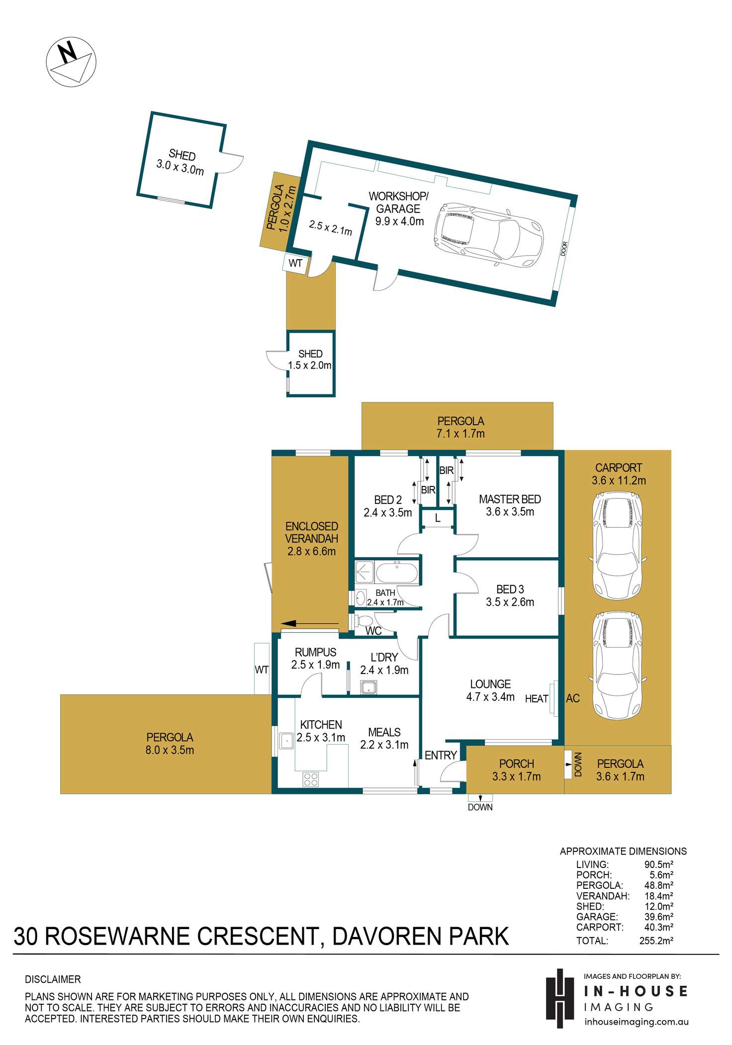 Floorplan of Homely house listing, 30 Rosewarne Crescent, Davoren Park SA 5113