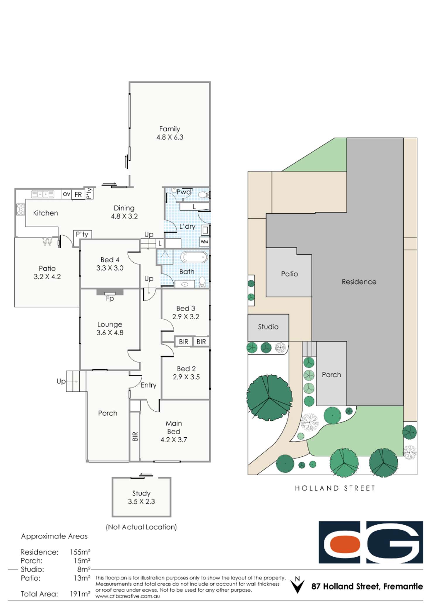 Floorplan of Homely house listing, 87 Holland Street, Fremantle WA 6160