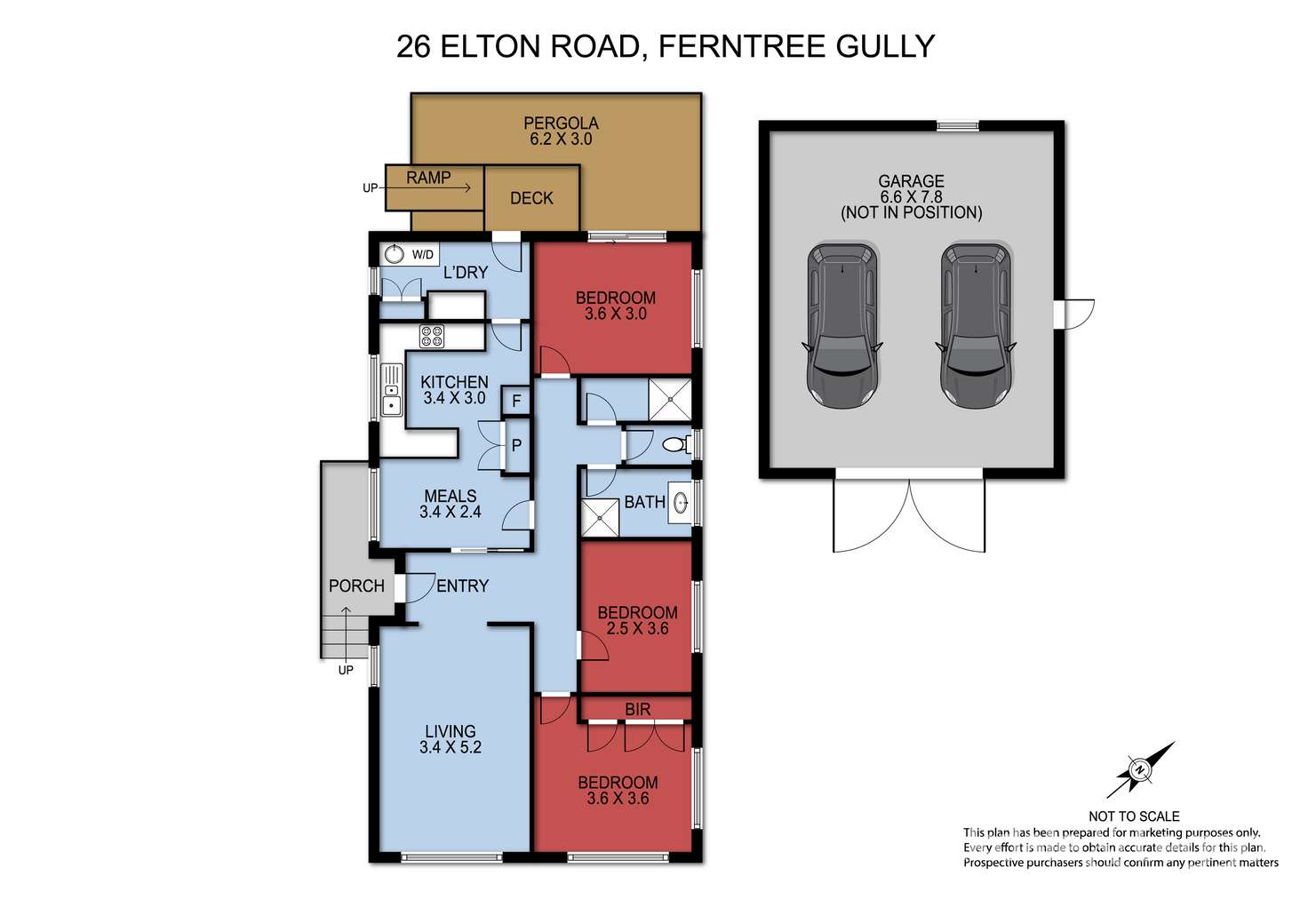 Floorplan of Homely house listing, 26 Elton Road, Ferntree Gully VIC 3156