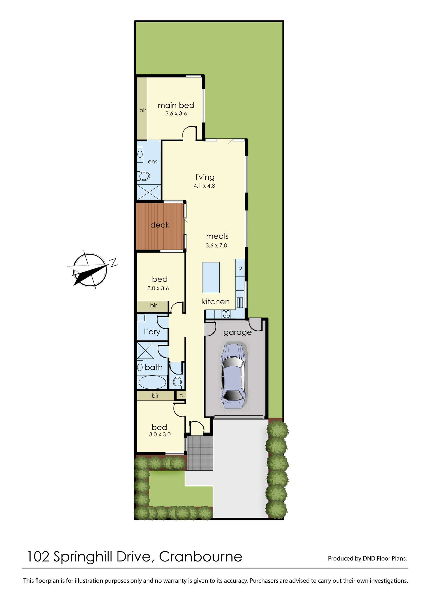 Floorplan of Homely house listing, 102 Springhill Drive, Cranbourne VIC 3977