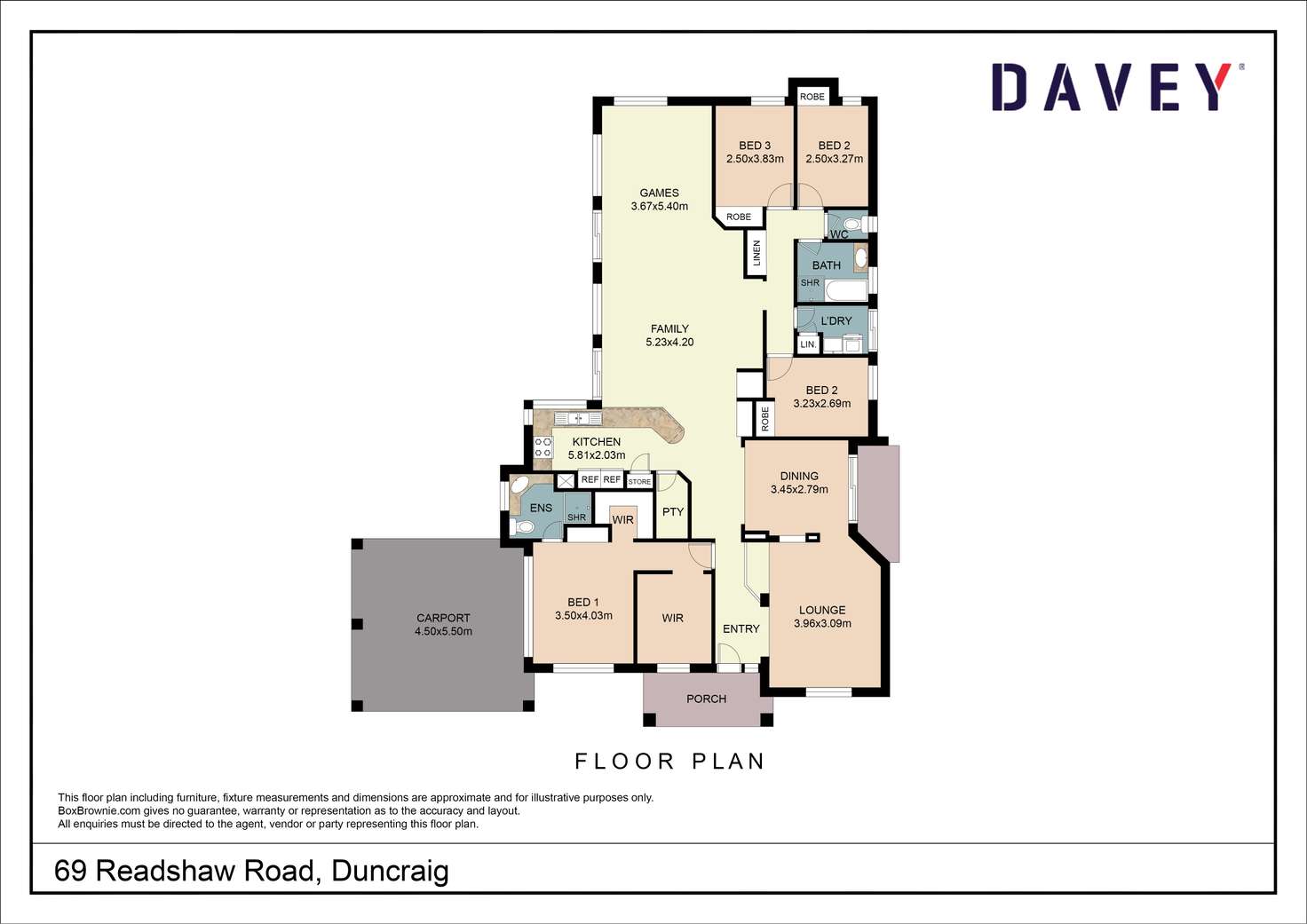 Floorplan of Homely house listing, 69 Readshaw Road, Duncraig WA 6023