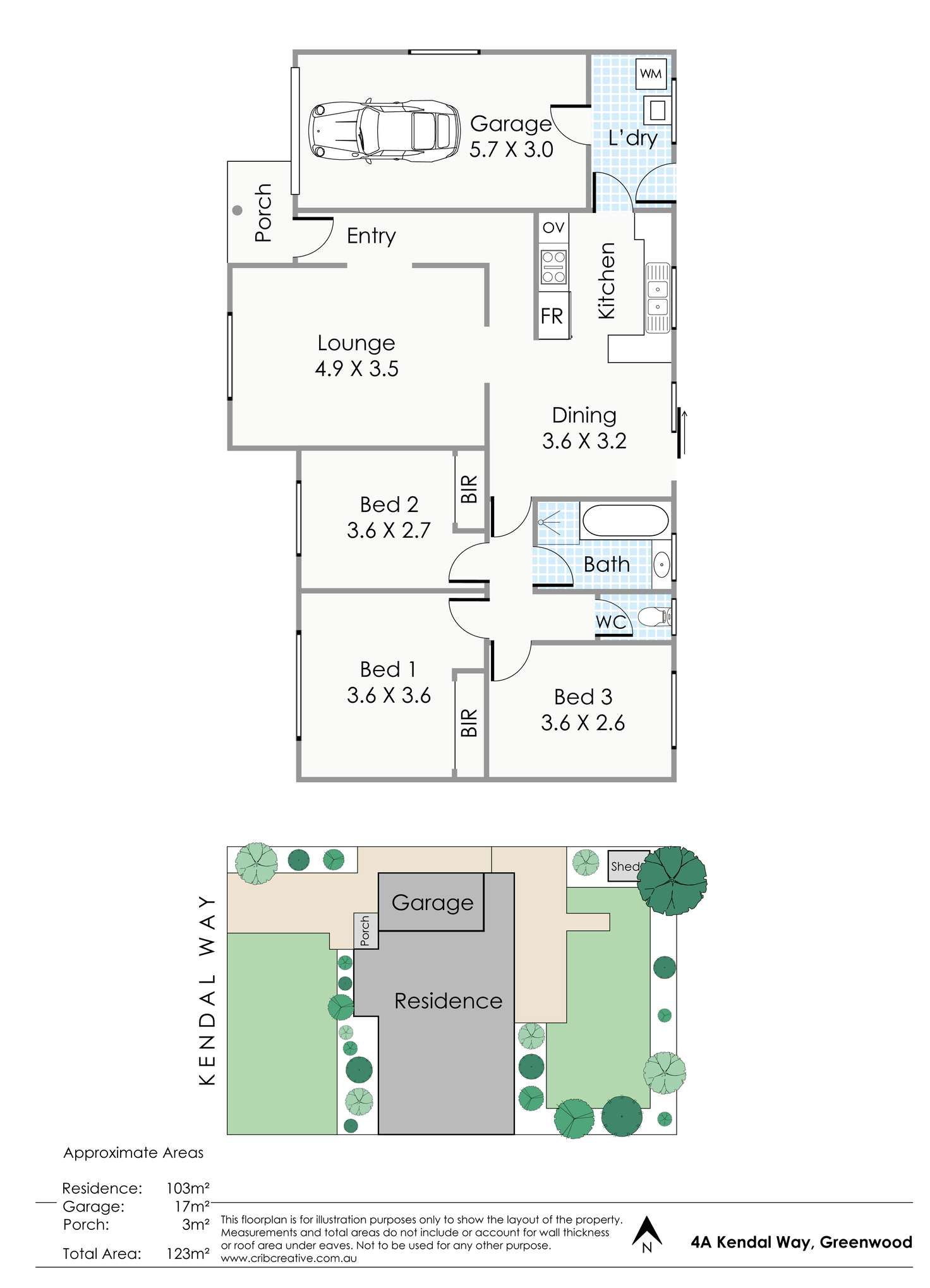 Floorplan of Homely house listing, 4A Kendal Way, Greenwood WA 6024