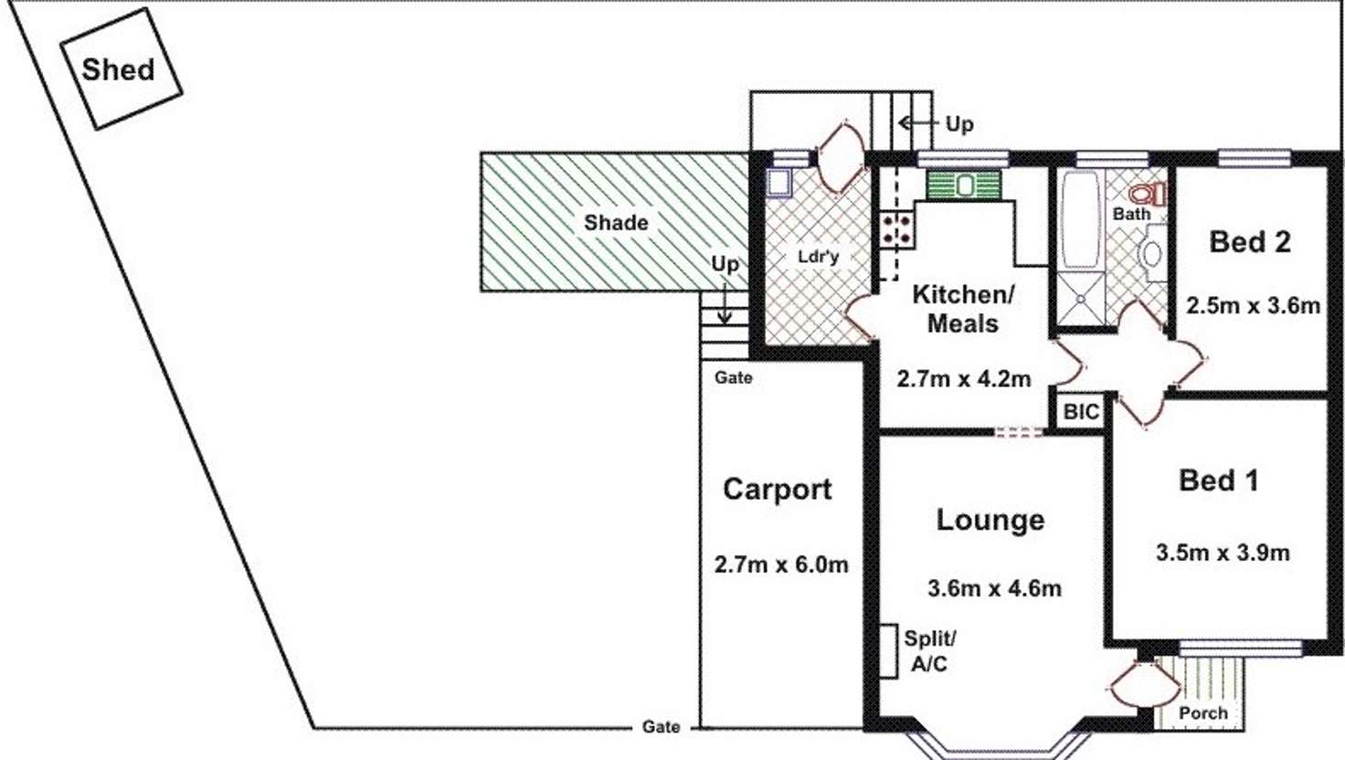 Floorplan of Homely unit listing, 5/177 Main Road, Blackwood SA 5051