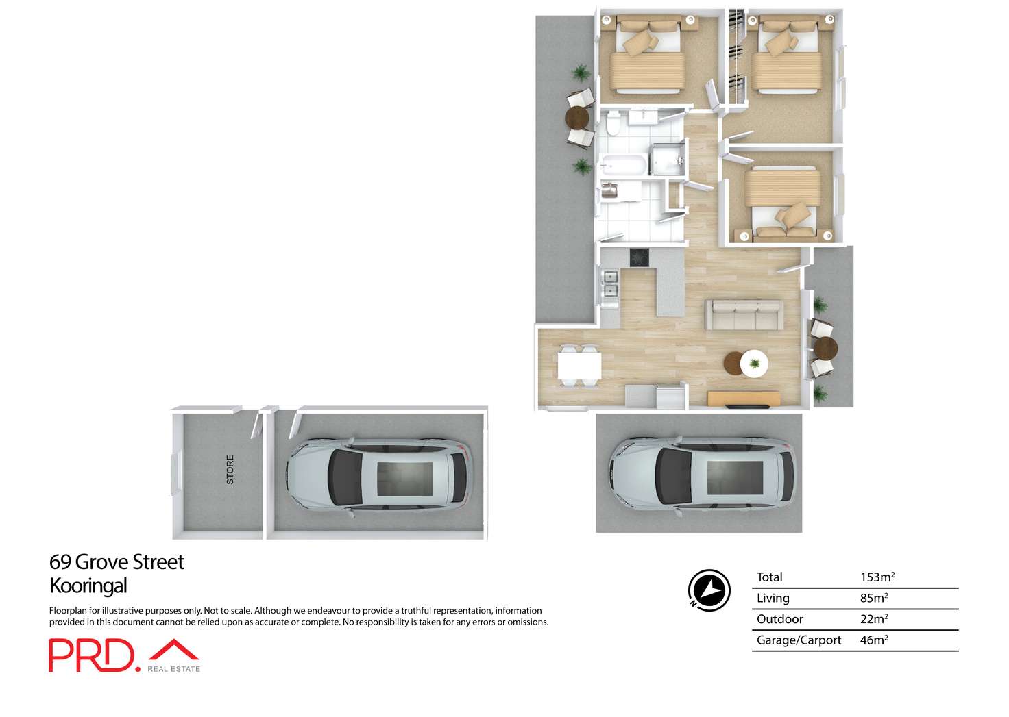 Floorplan of Homely house listing, 69 Grove Street, Kooringal NSW 2650