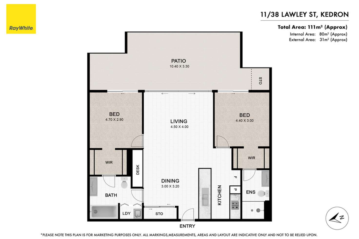 Floorplan of Homely apartment listing, 11/38 Lawley Street, Kedron QLD 4031