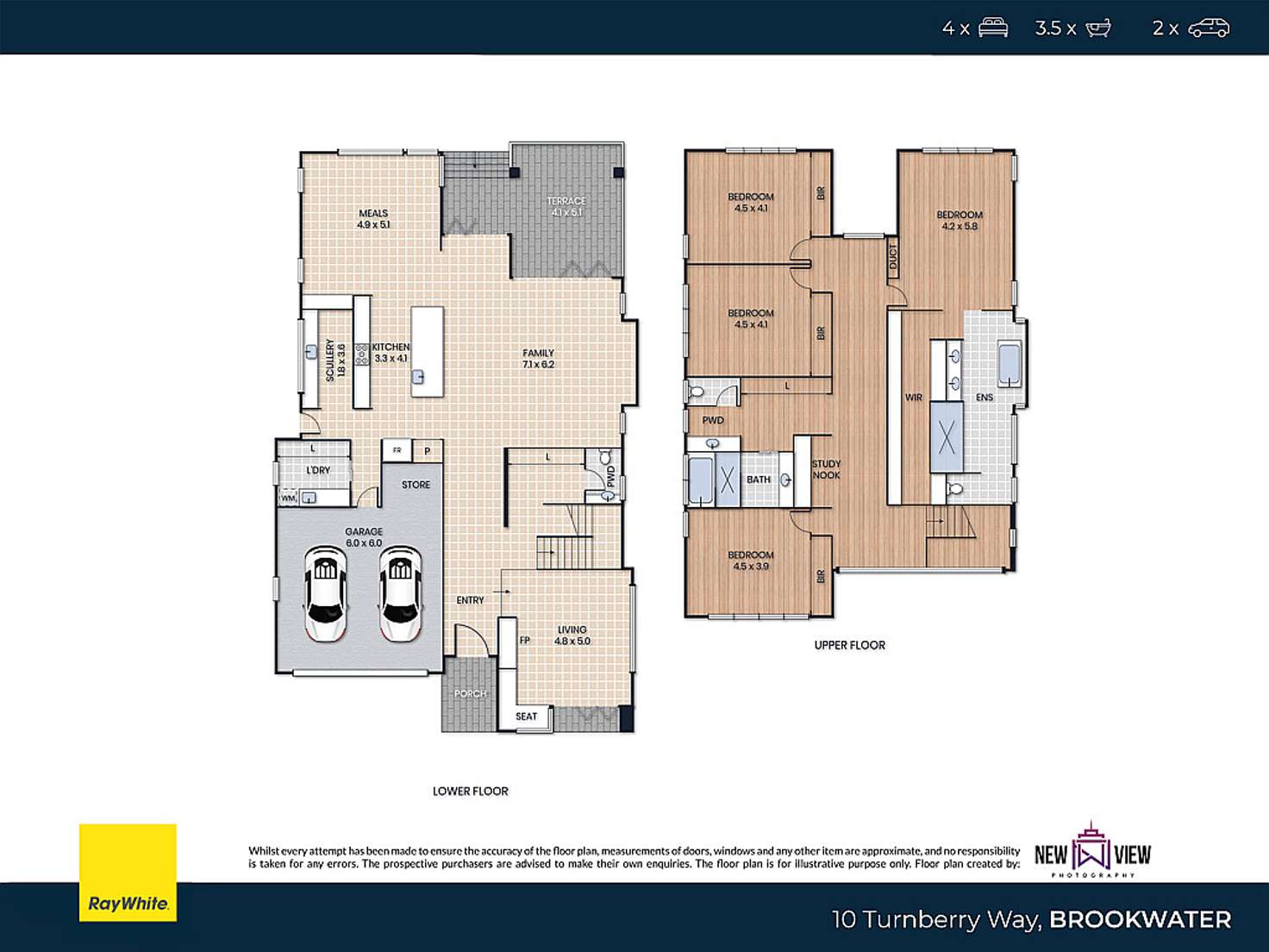 Floorplan of Homely house listing, 10 Turnberry Way, Brookwater QLD 4300