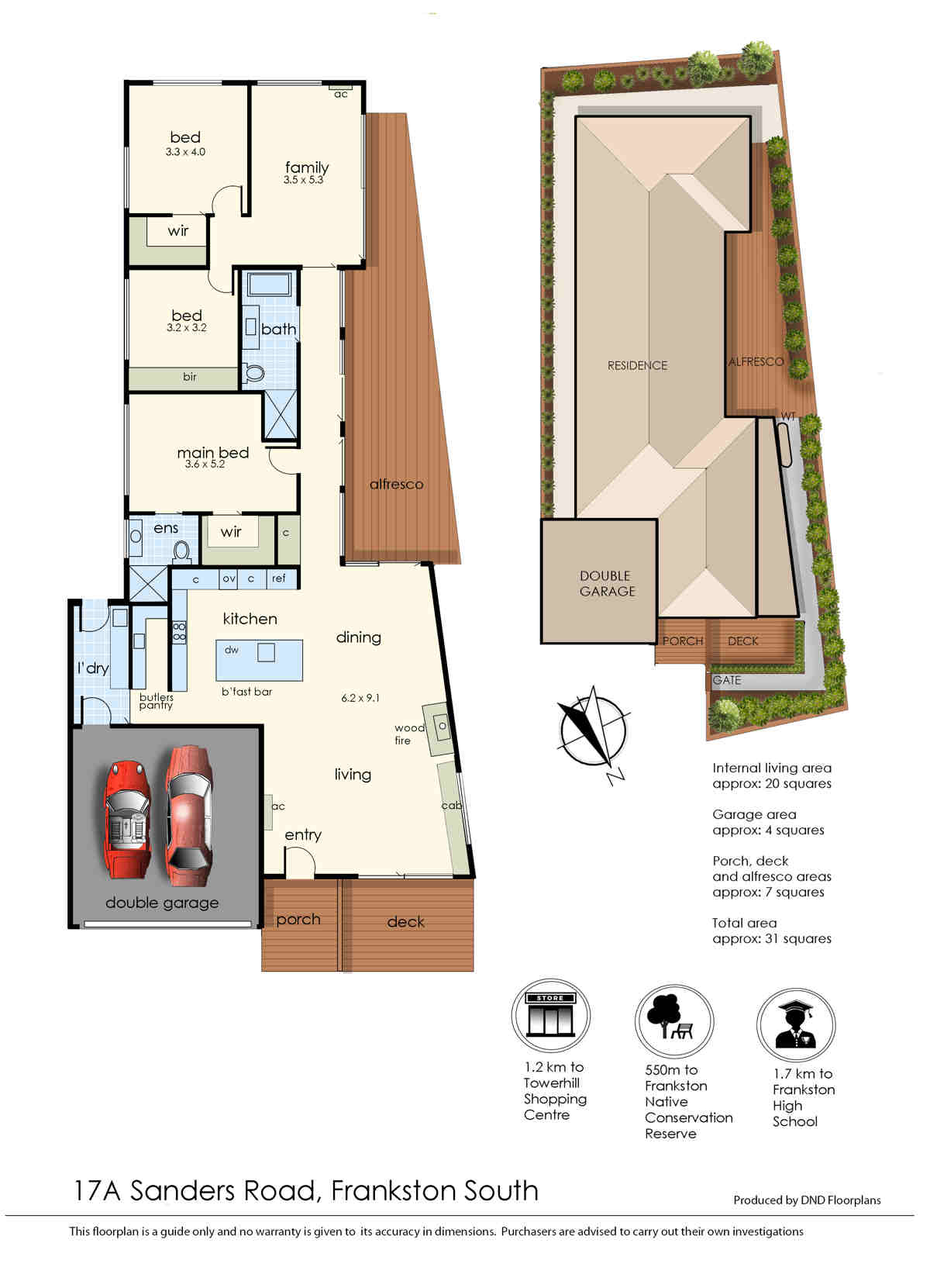 Floorplan of Homely house listing, 17A Sanders Road, Frankston South VIC 3199