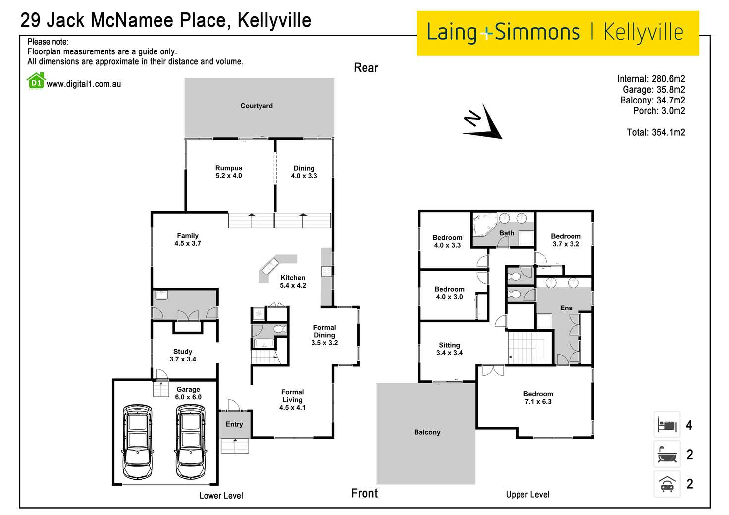 Floorplan of Homely house listing, 29 Jack McNamee Place, Kellyville NSW 2155