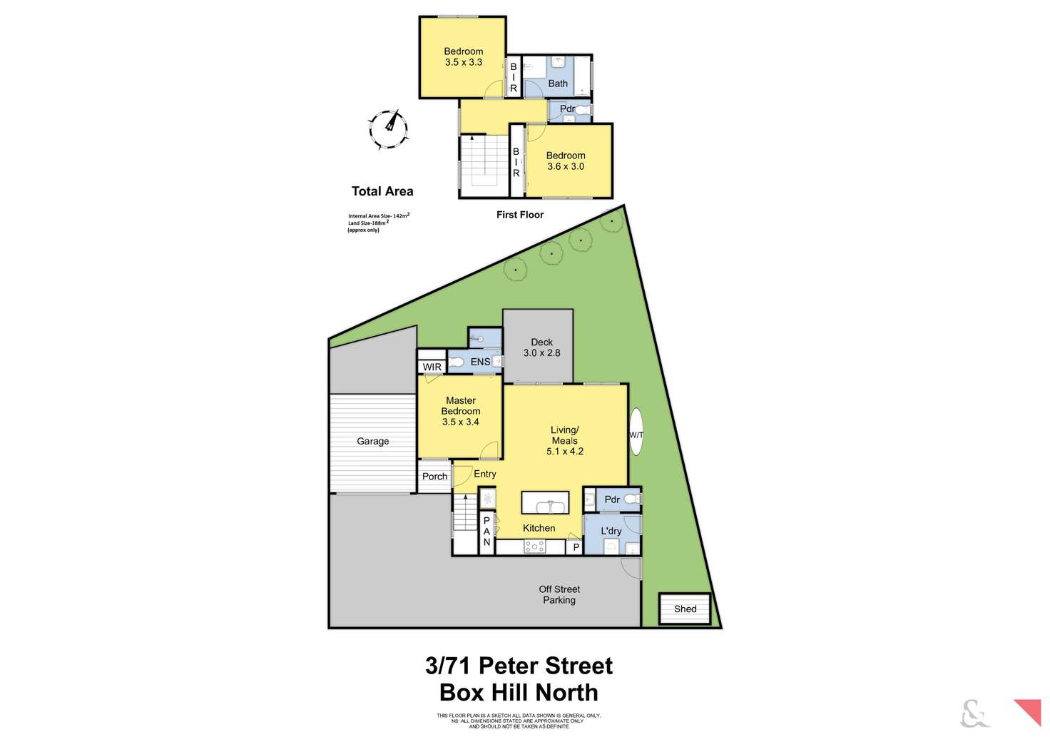 Floorplan of Homely townhouse listing, 3/71 Peter Street, Box Hill North VIC 3129