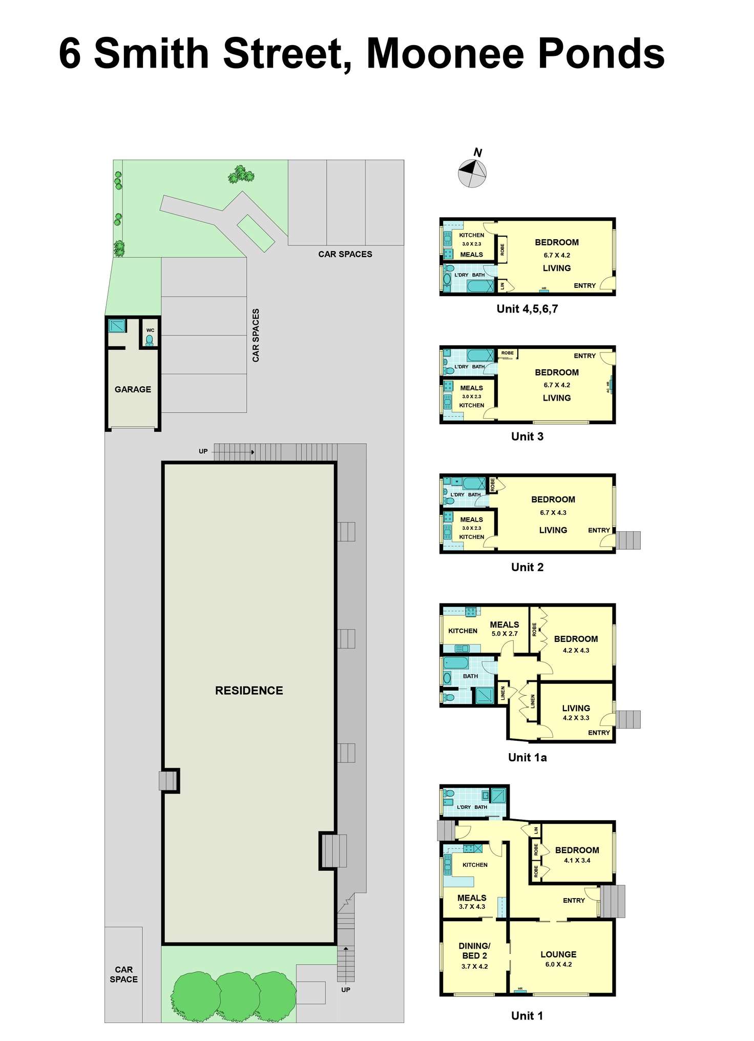 Floorplan of Homely blockOfUnits listing, 6 Smith Street, Moonee Ponds VIC 3039