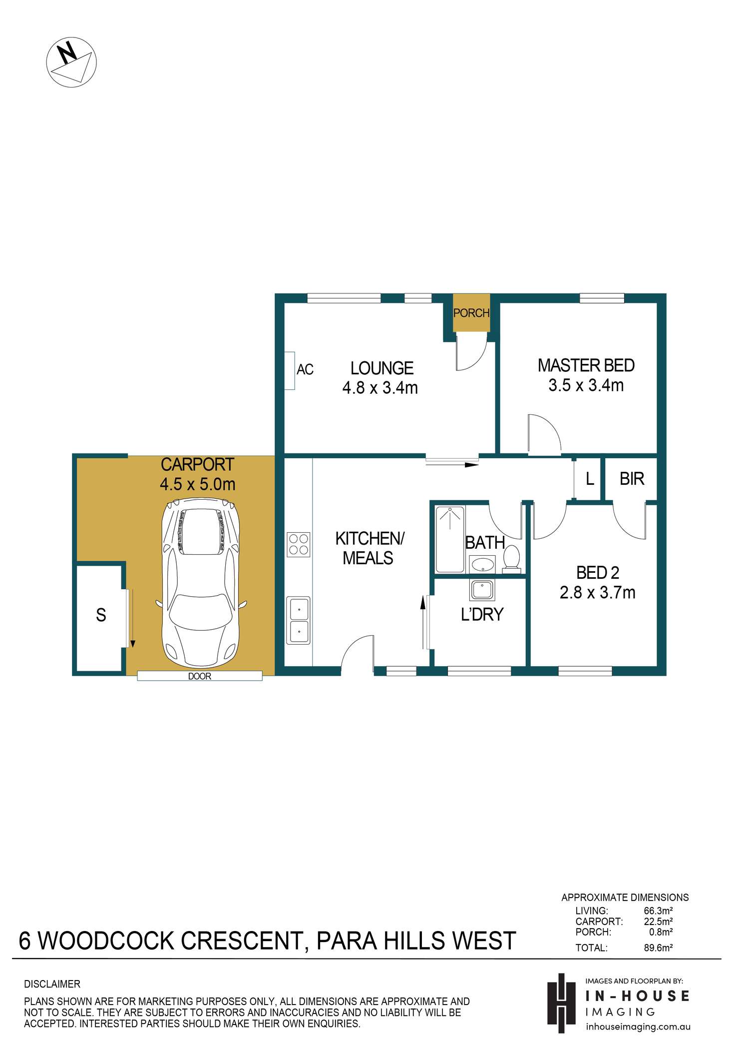 Floorplan of Homely house listing, 6 Woodcock Crescent, Para Hills West SA 5096