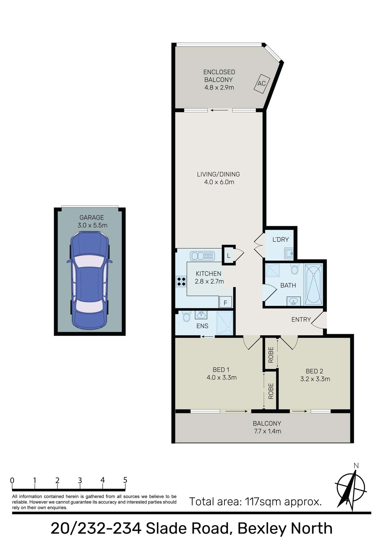 Floorplan of Homely apartment listing, 20/232-234 Slade Road, Bexley North NSW 2207