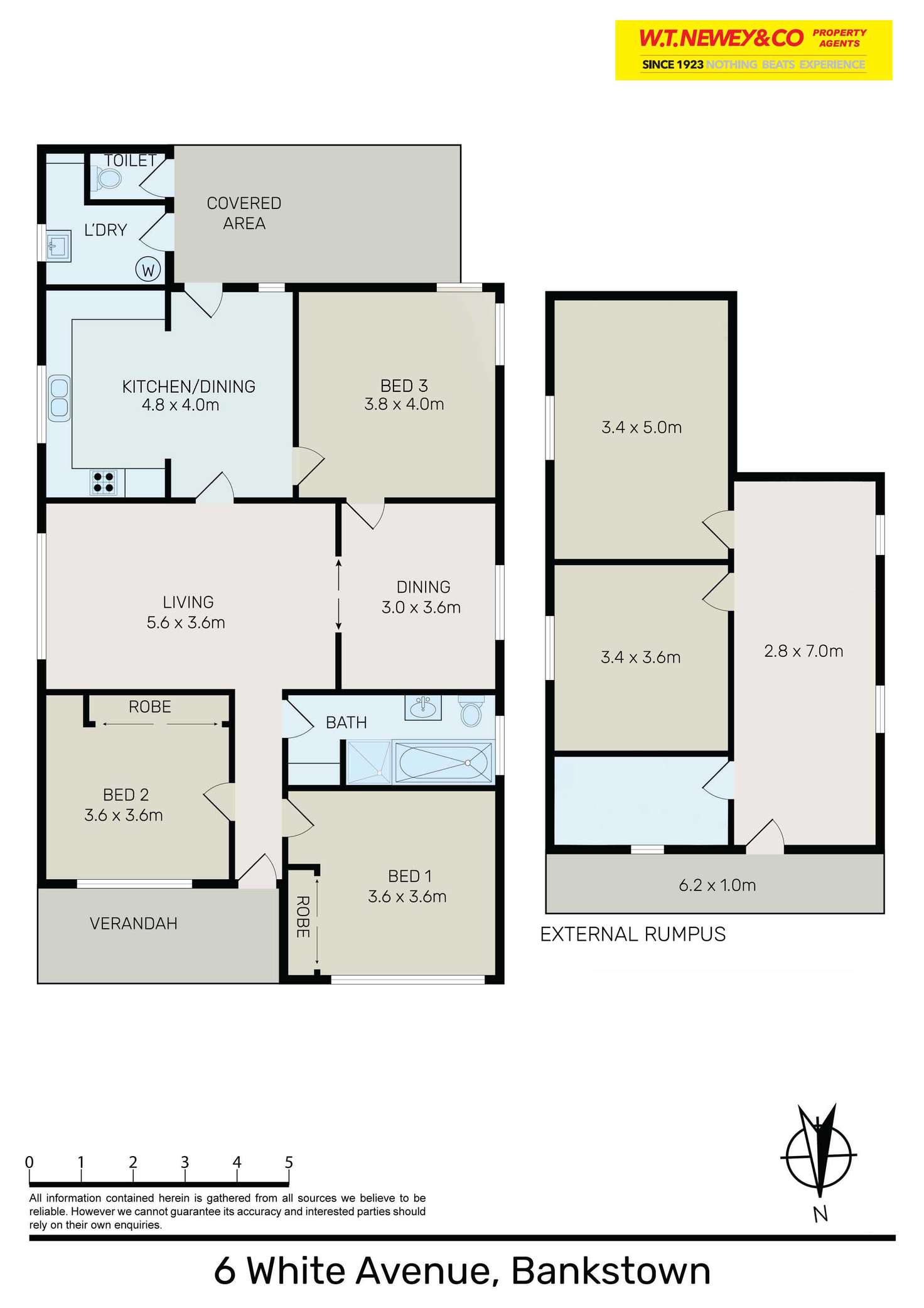 Floorplan of Homely house listing, 6 White Avenue, Bankstown NSW 2200
