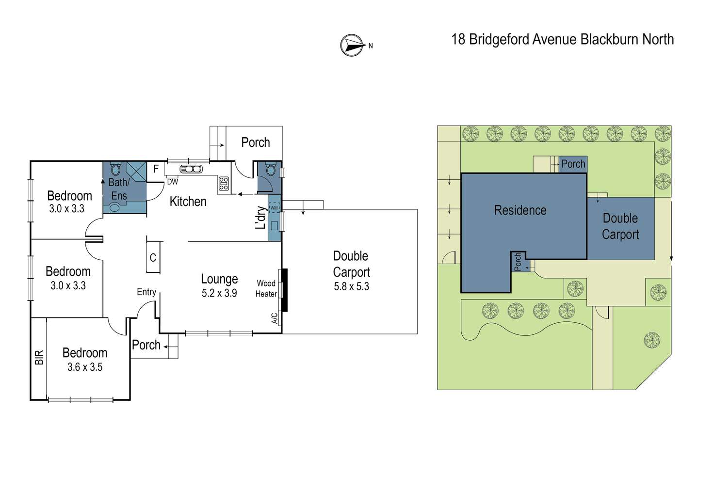 Floorplan of Homely house listing, 18 Bridgeford Avenue, Blackburn North VIC 3130