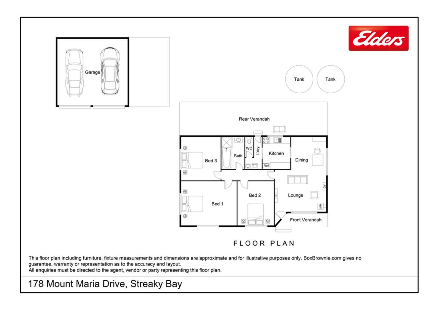 Floorplan of Homely lifestyle listing, 178 Mount Maria Drive, Streaky Bay SA 5680